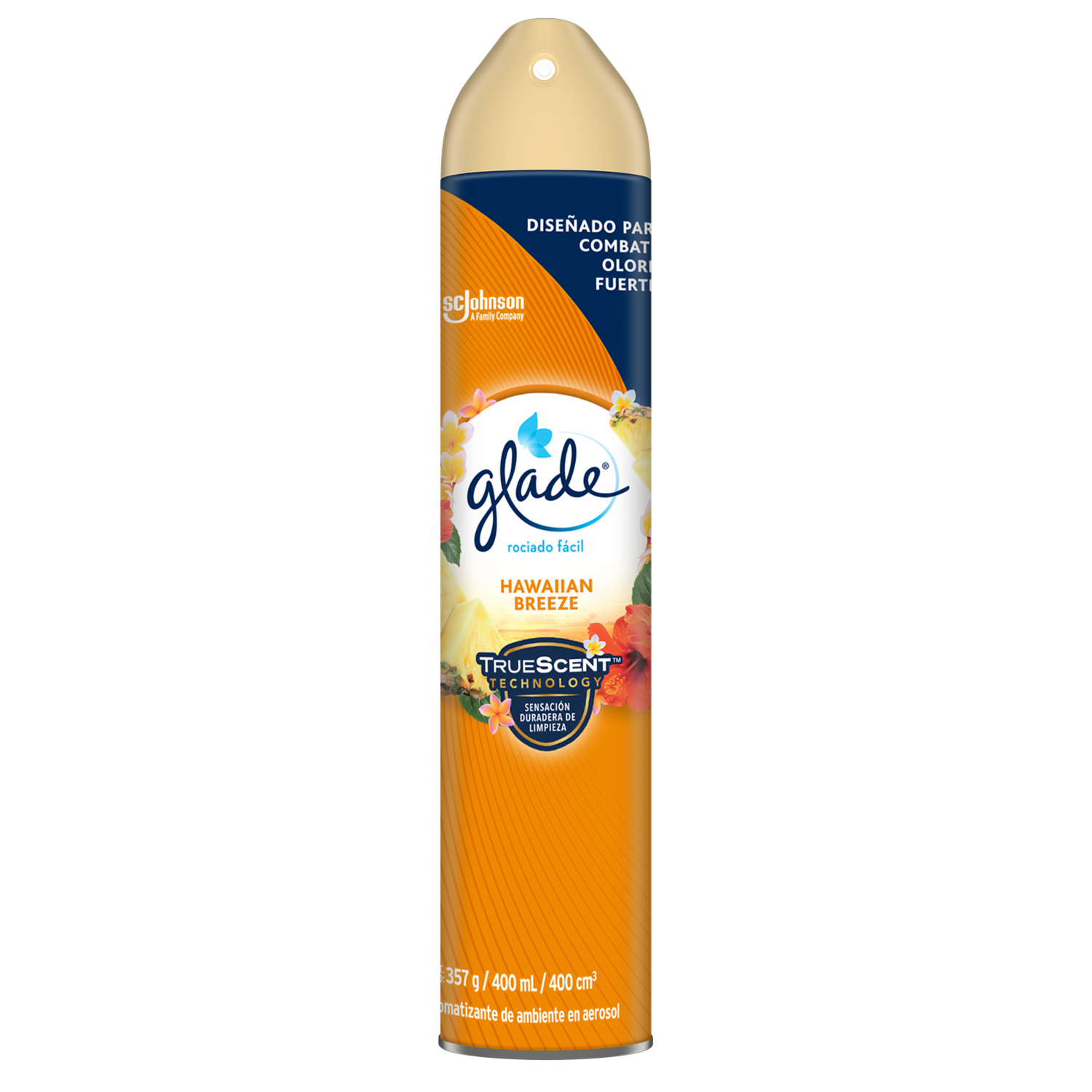 Desodorante Ambiental En Aerosol Hawaiian Breeze GLADE 400 Ml