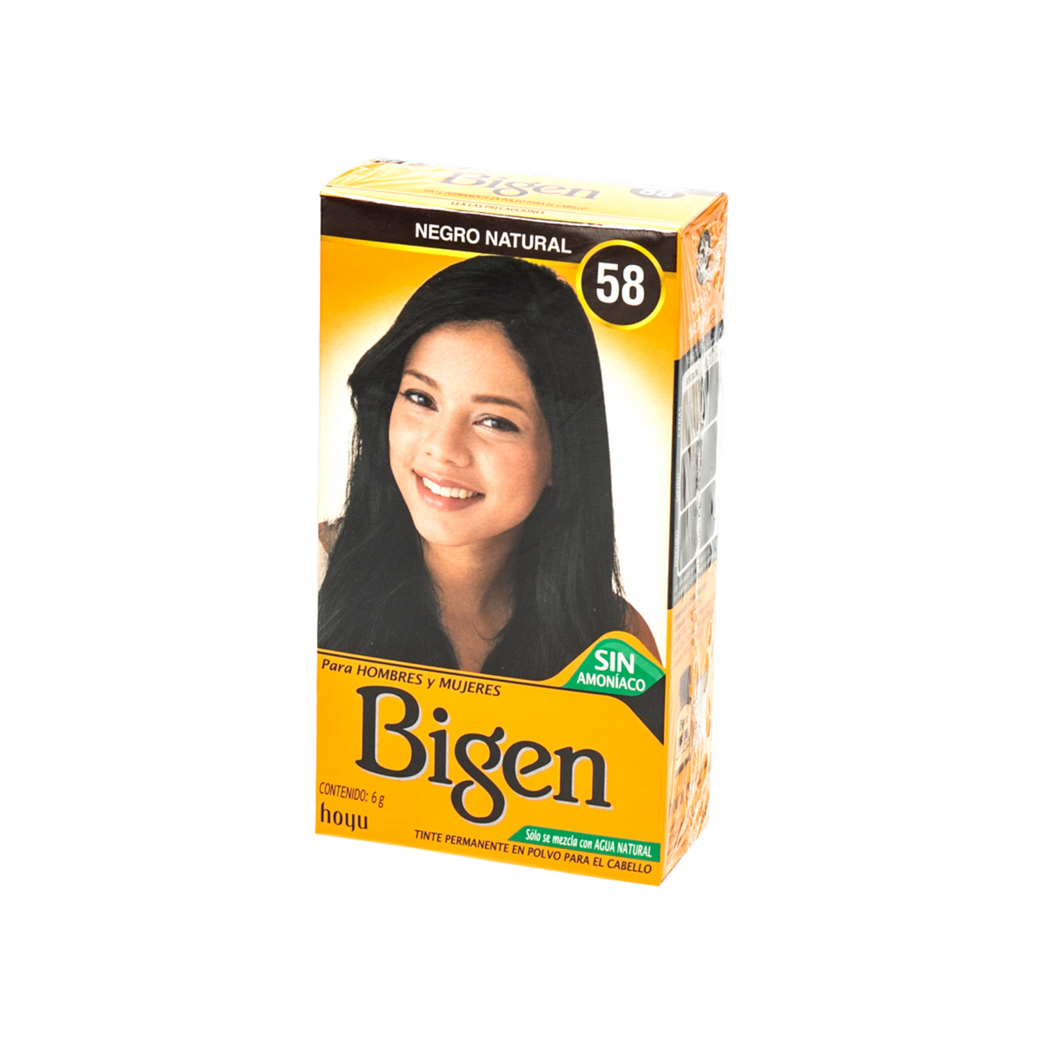 Tinte De Cabello Tono N58 Negro Natural BIGEN Unidad