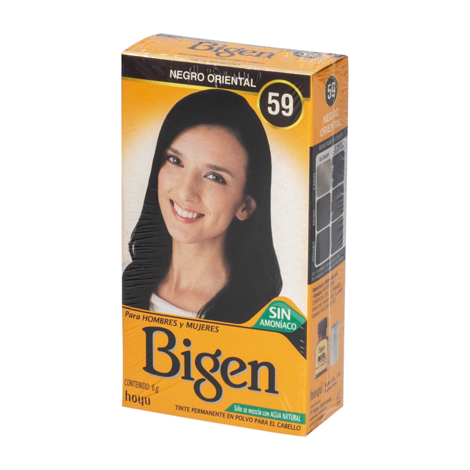 Tinte De Cabello Tono N59 Negro Oriental BIGEN Unidad