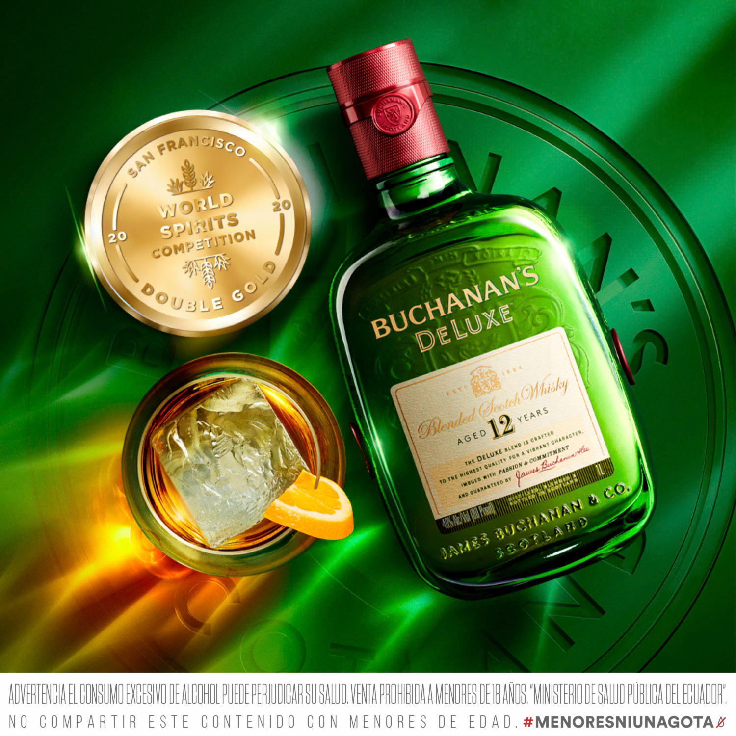 Whisky Deluxe 12 Años BUCHANAN´S 1000 Ml