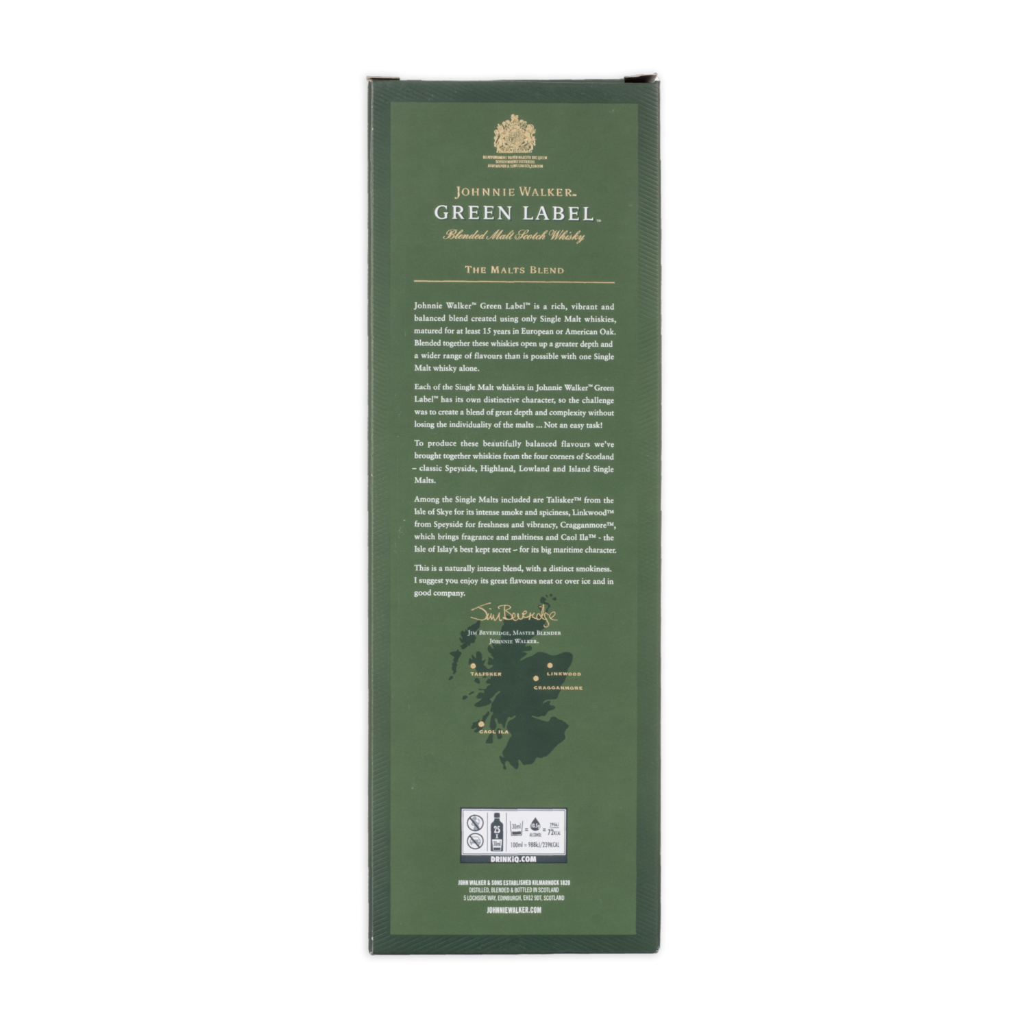 Whisky Green JOHNNIE WALKER 750 Ml