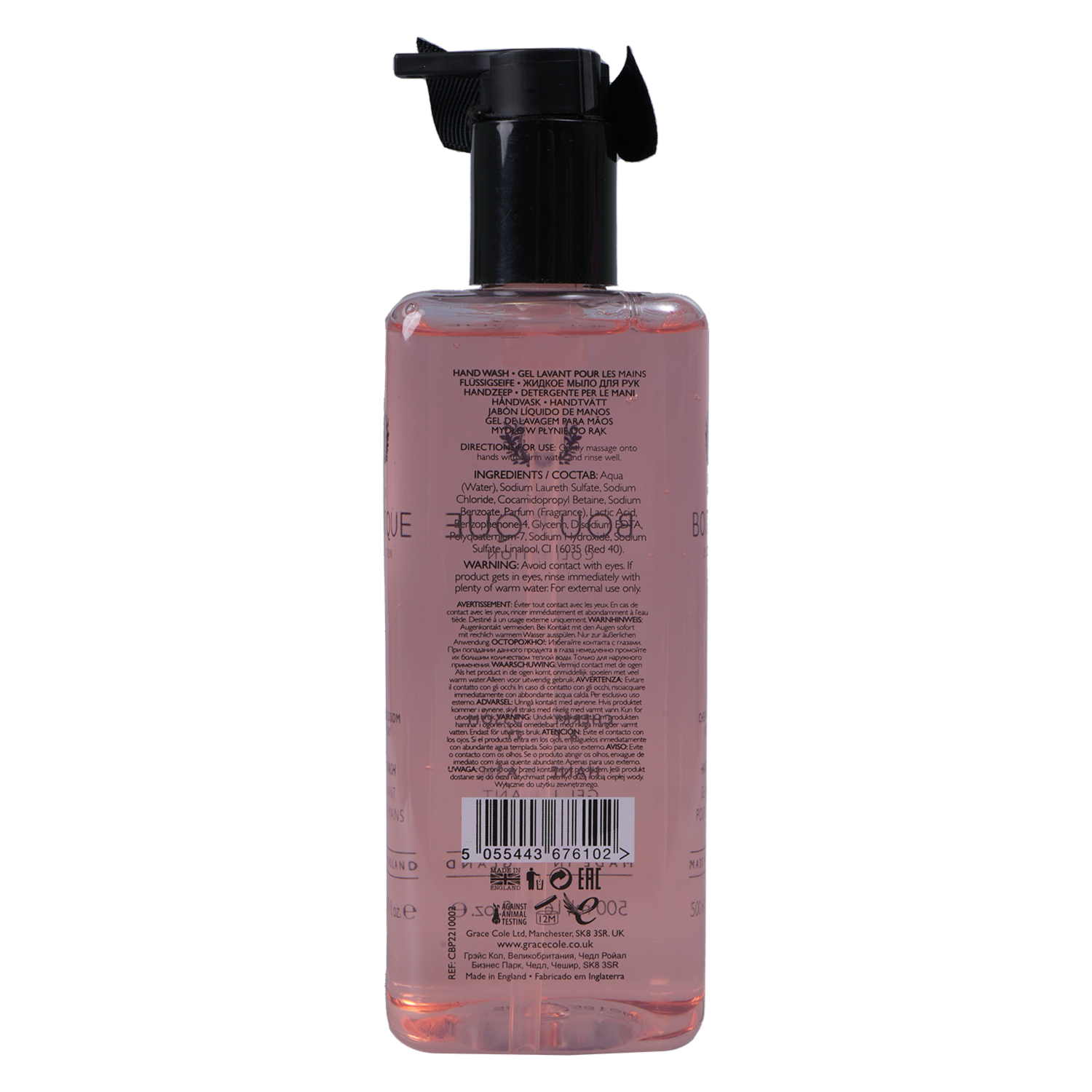 Jabón Líquido De Manos Flor De Cereza Y Peoni THE BOUTIQUE COLLECTION 500 Ml