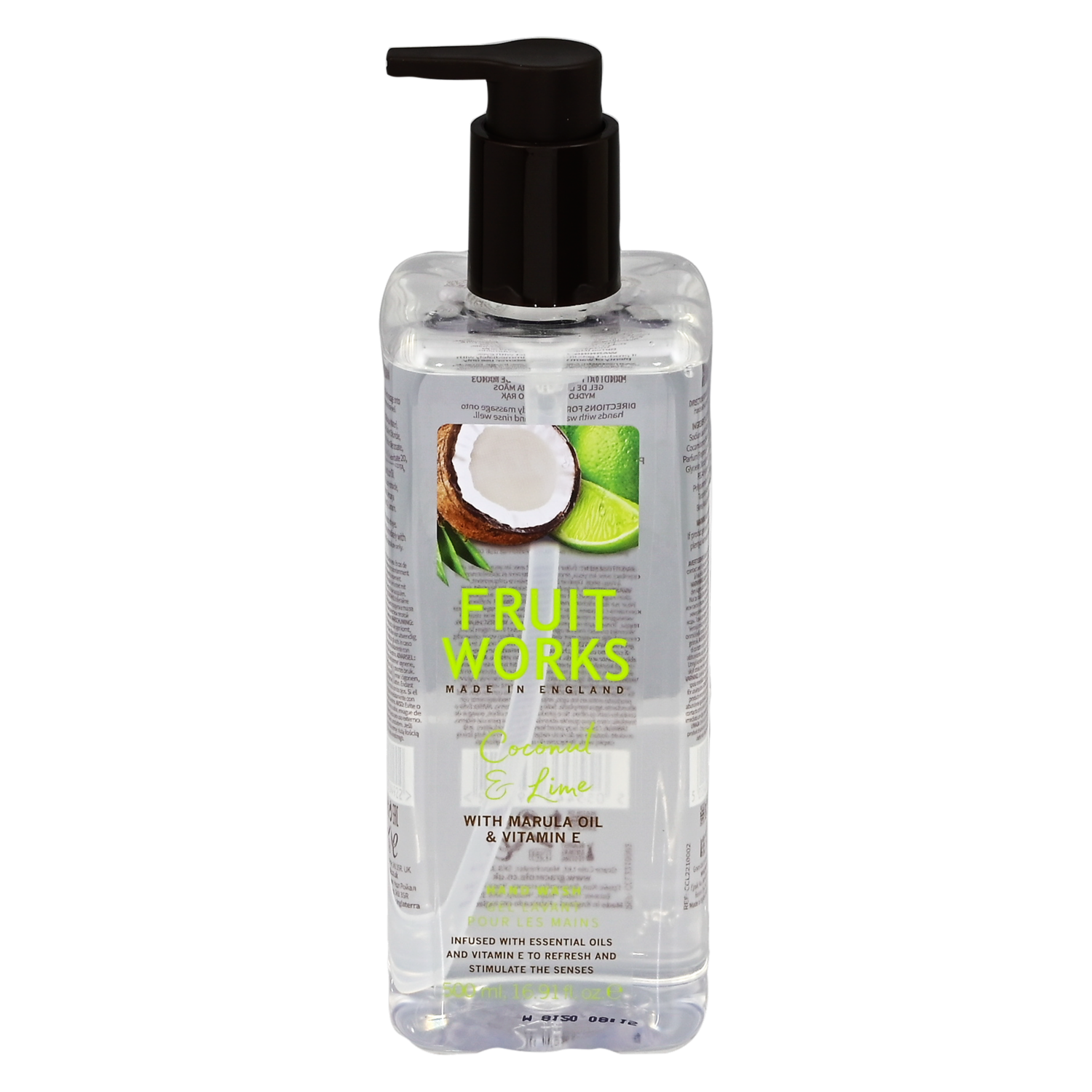 Jabón Líquido De Manos Coco Y Lima FRUIT WORKS De 500Ml