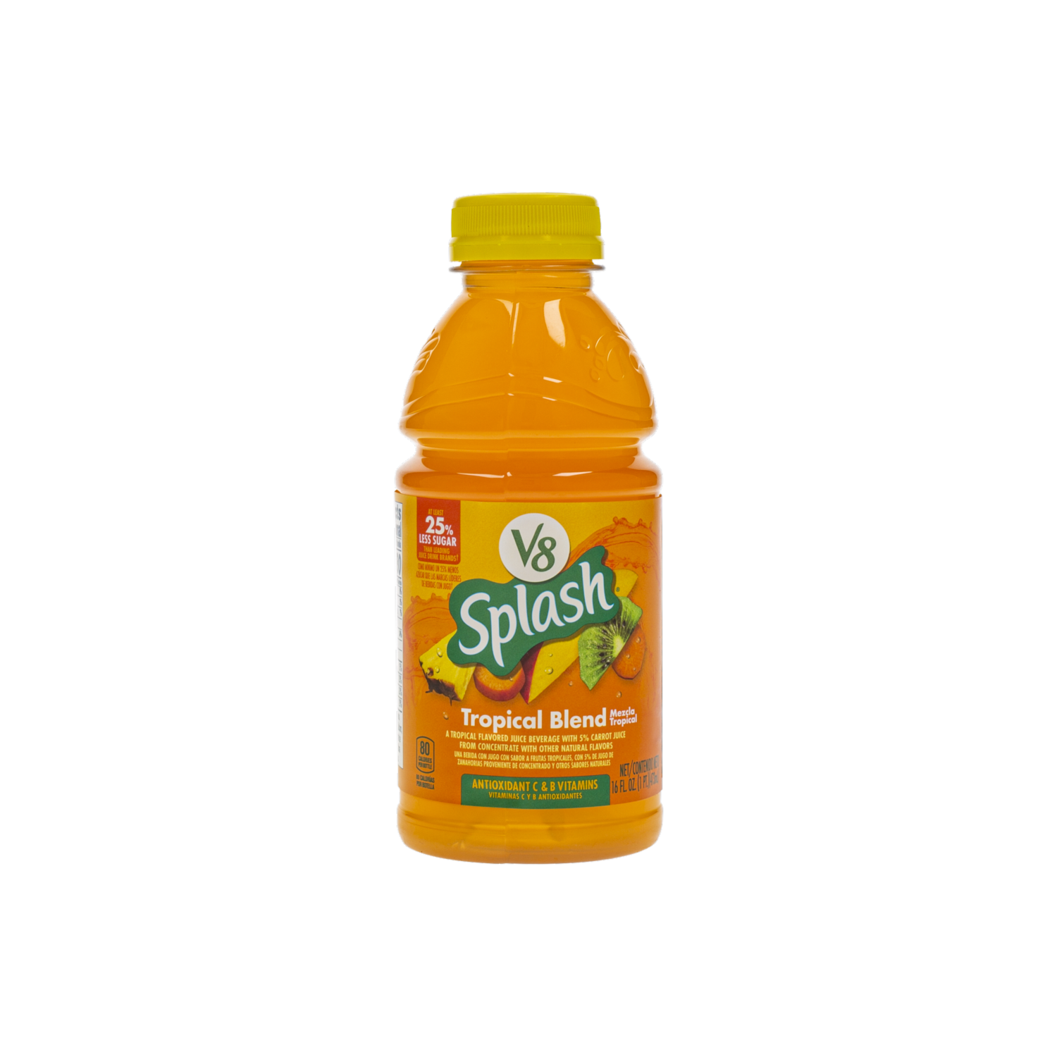 Jugo Splash Tropical V8 473 Ml