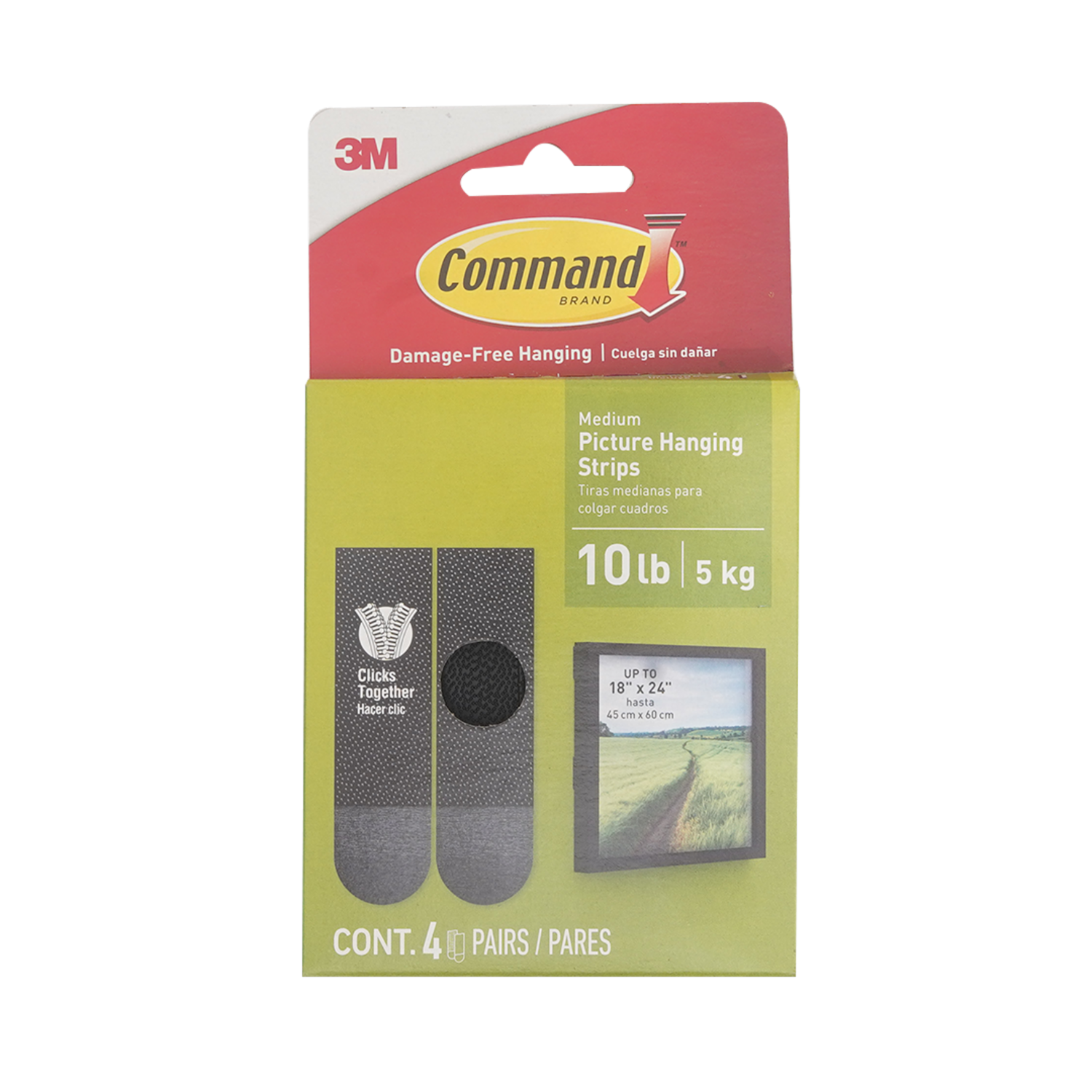 Command Gancho Para Cuadros 3M Unidad