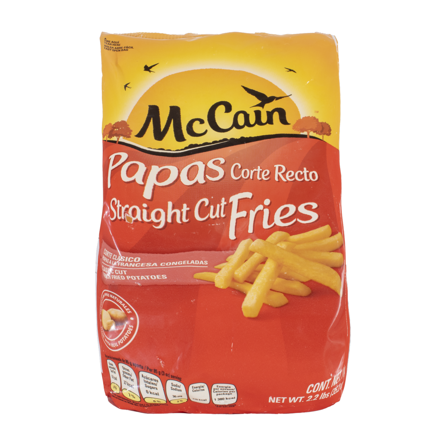 Papas Corte Recto MCCAIN 1000 g