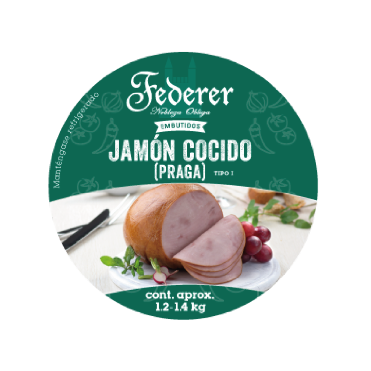 Jamón Praga FEDERER Al Peso