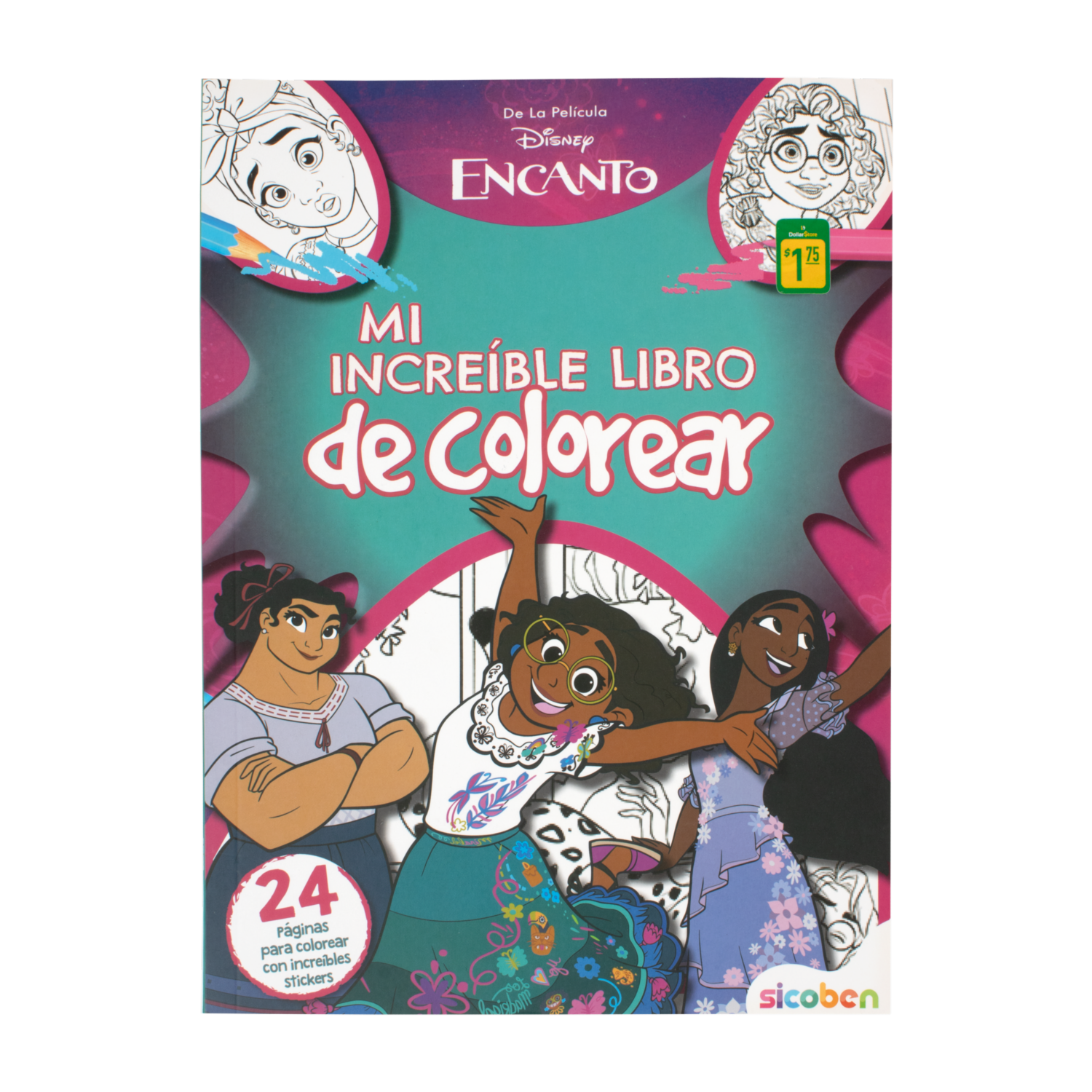 Libro Infantil Encanto Mi Increible Libro De Colorear SICOBEN 24 Páginas