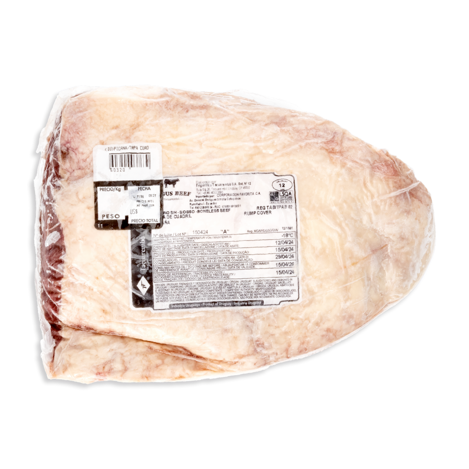 Corte Picaña/Tapa Cuadril De Res TACUAREMBÓ Al Peso