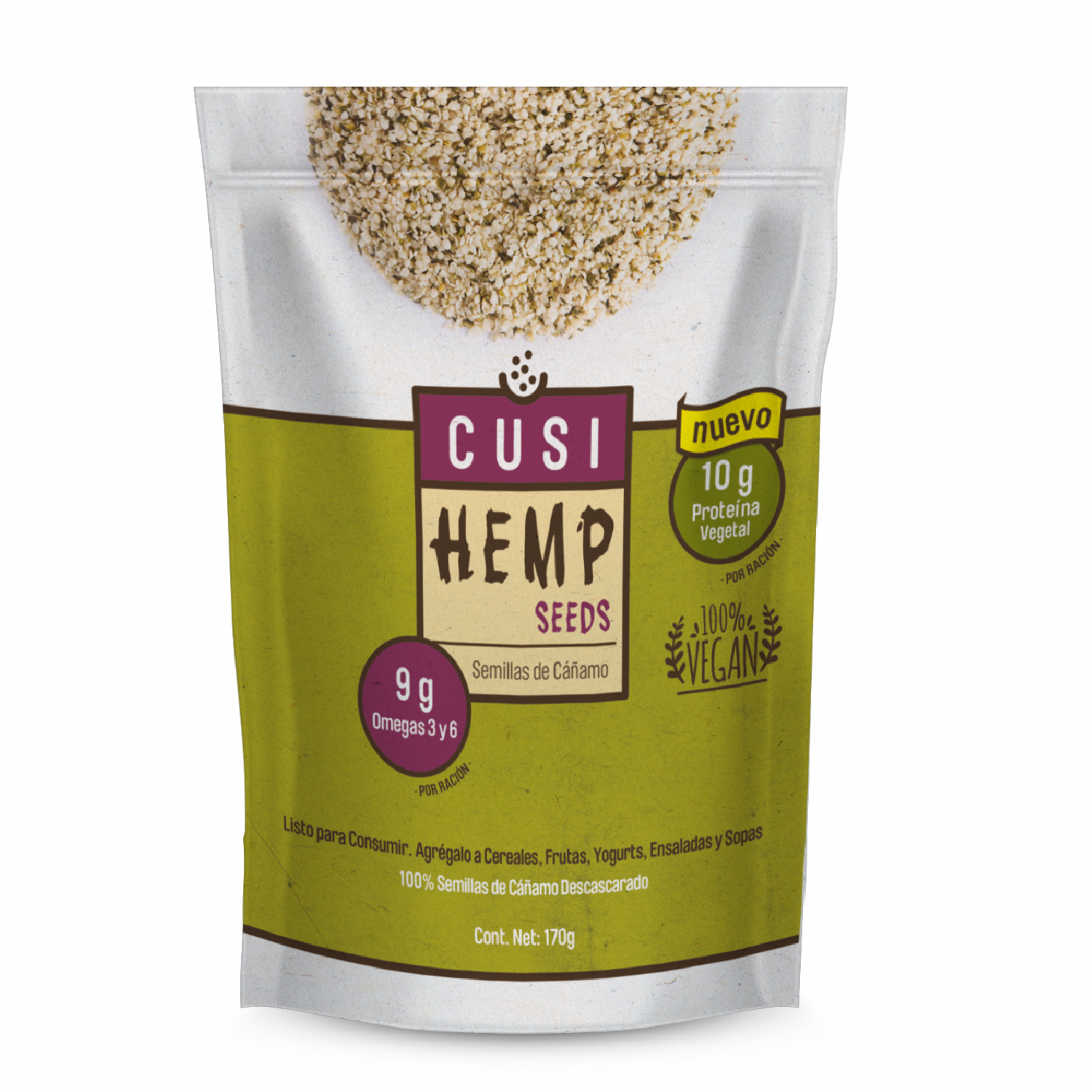 Semillas Orgánicas De Cáñamo CUSI 170 G