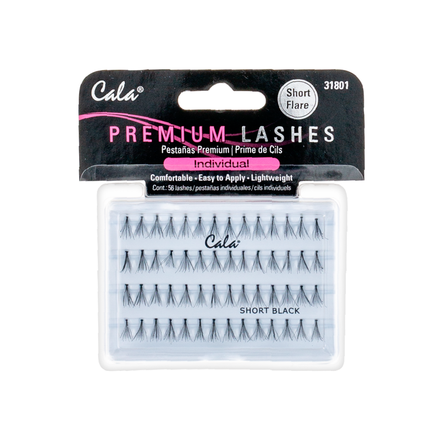 Pestañas Postizas Short Flare Premium Lashes 56 Flares CALA Unidad
