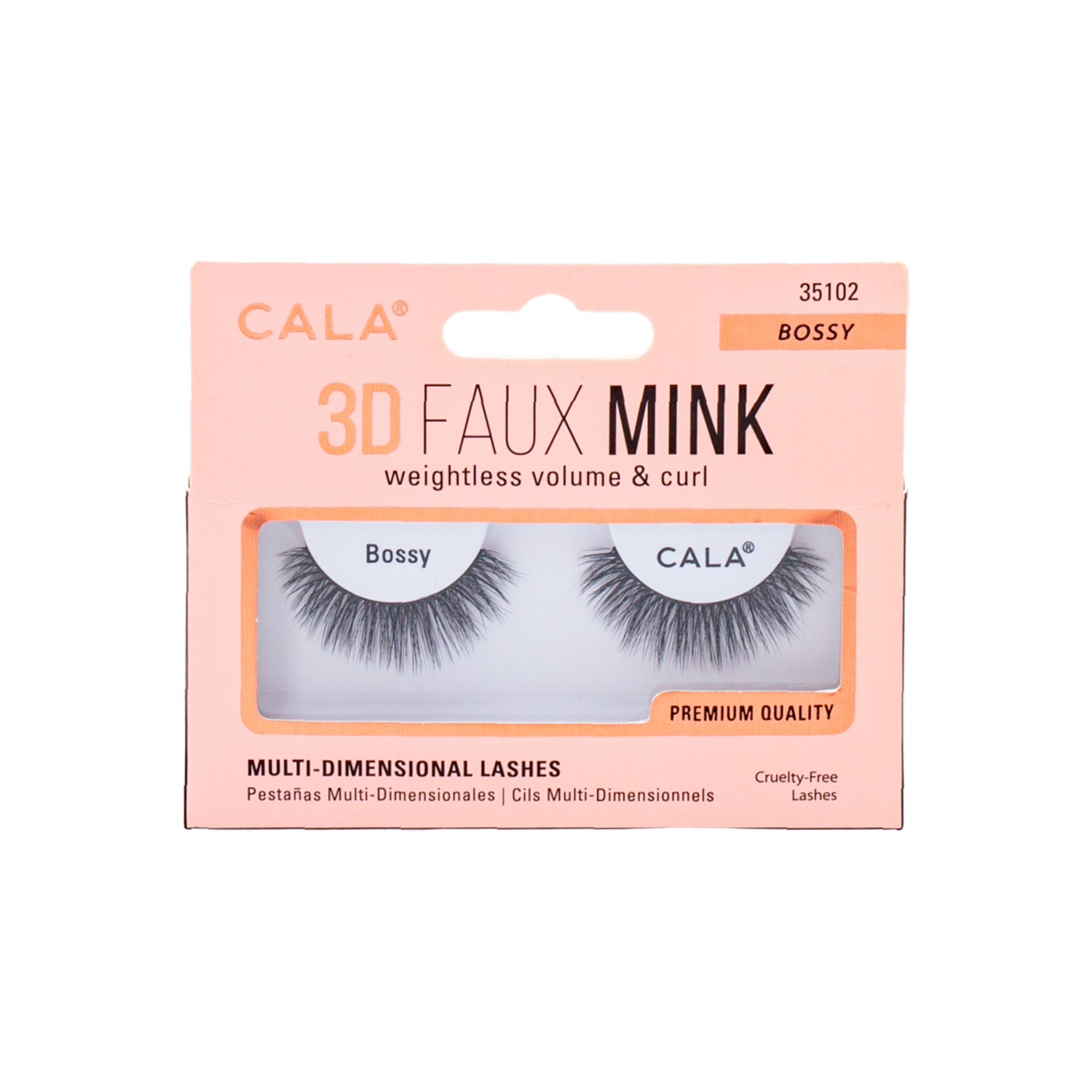 Pestañas Postizas 3D Faux Mink Lashes – Bossy CALA Unidad