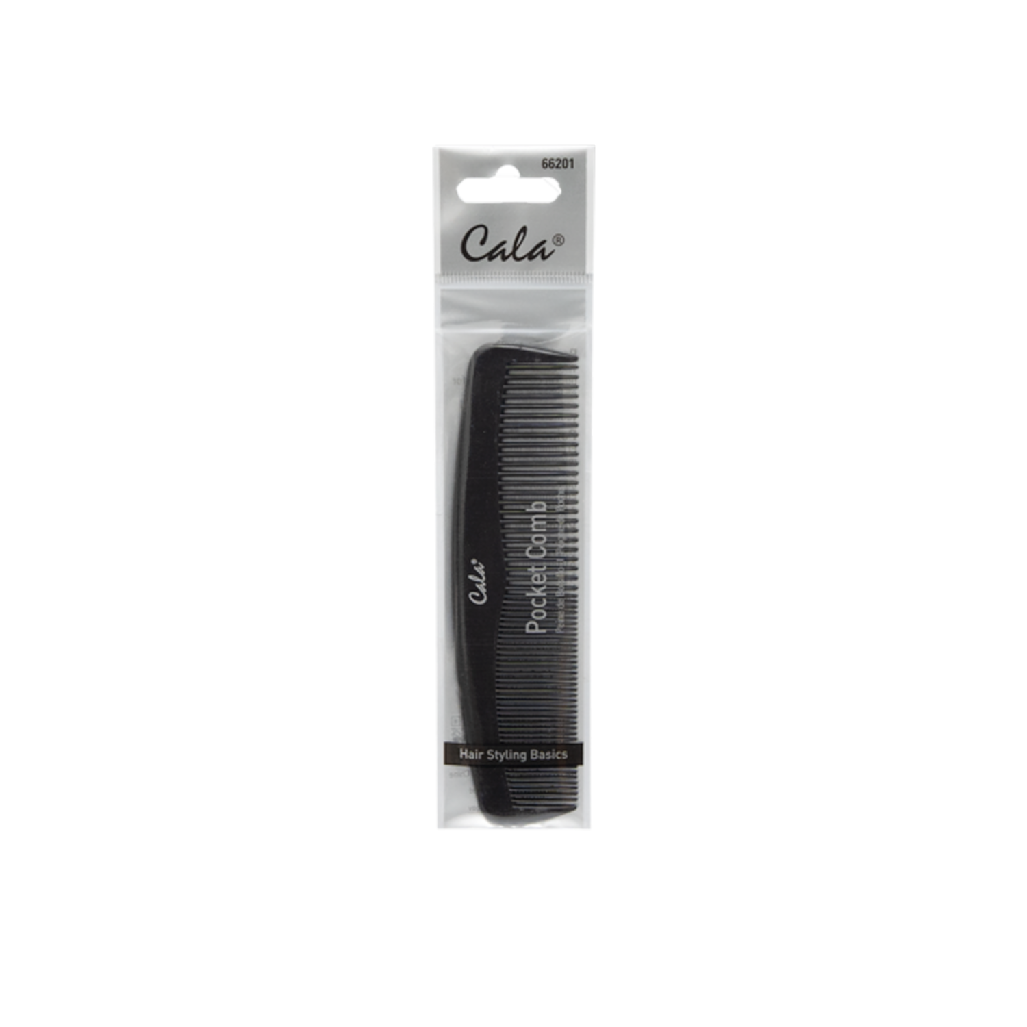 Peine De Cabello De Bolsillo Negro CALA FOR MEN Unidad