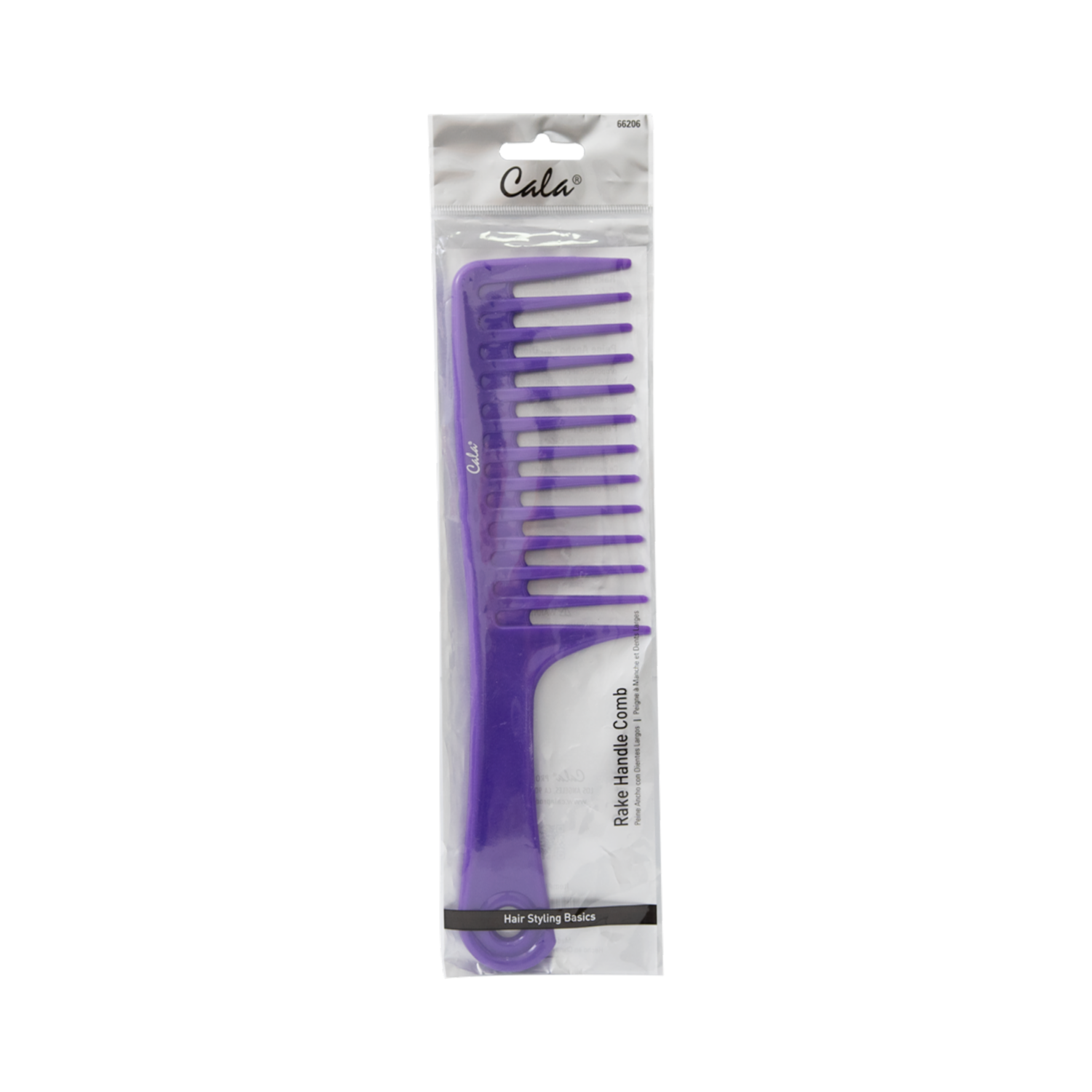 Peinilla De Cabello Rake Handle Comb CALA Unidad