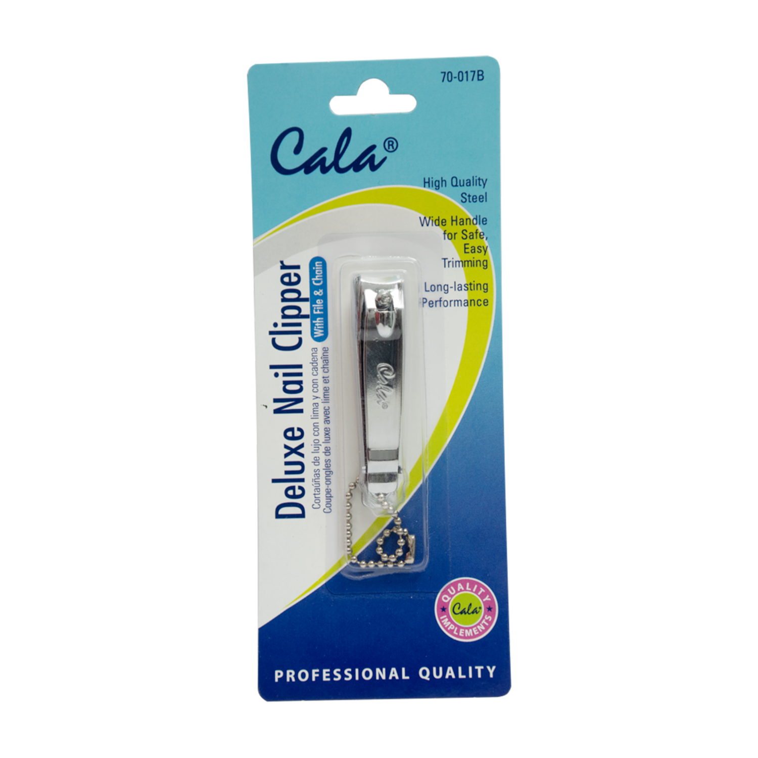Corta Uñas Deluxe Grande Con Cadena CALA Unidad