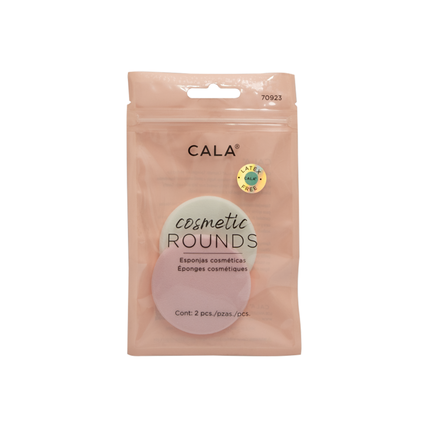Esponja De Maquillaje Cosmetic Sponges Round CALA X2