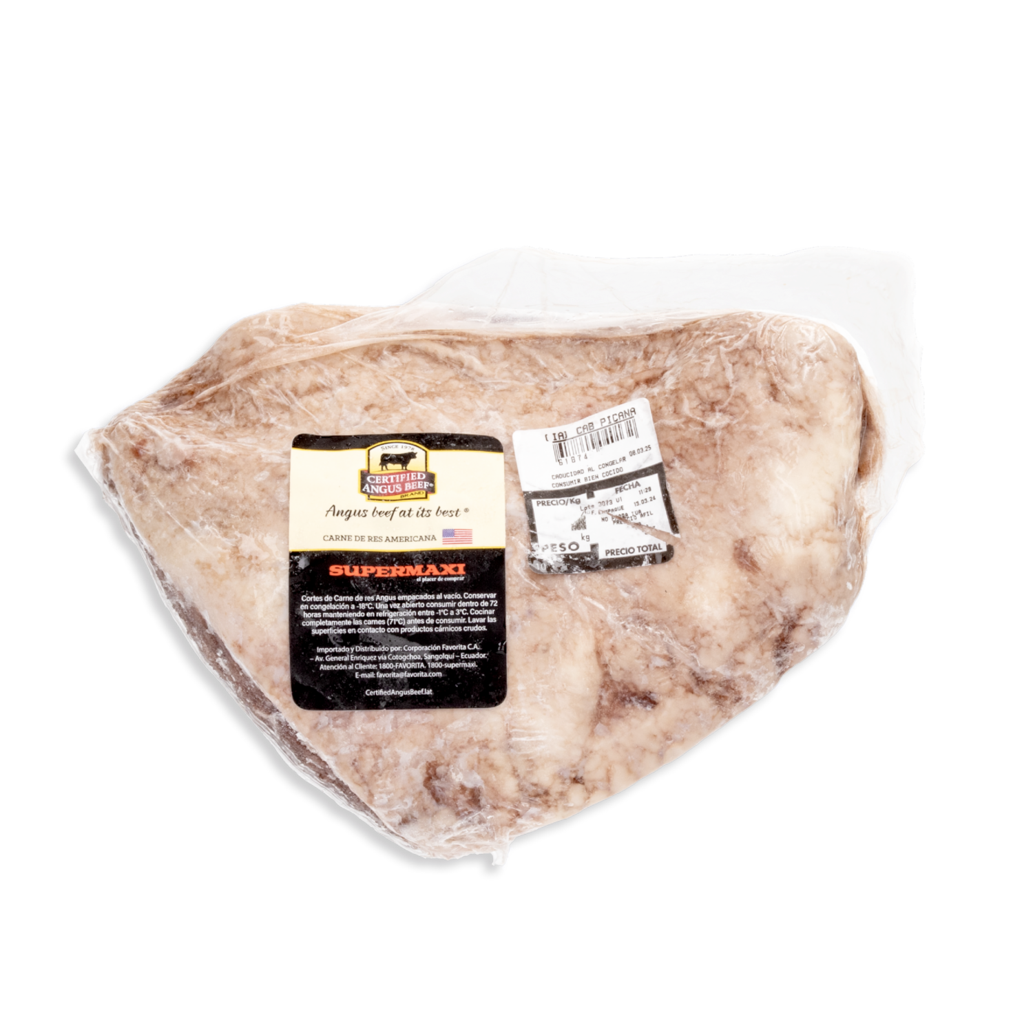 Corte Picaña De Res CERTIFIED ANGUS BEEF USA Al Peso