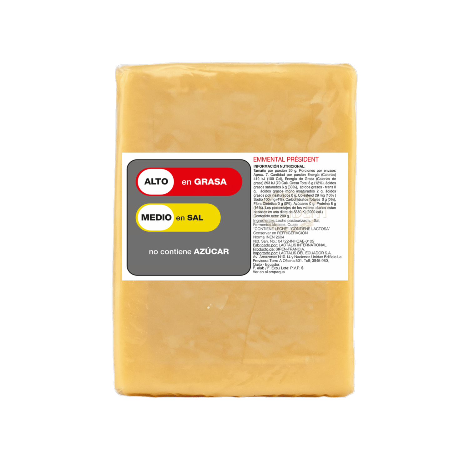 Queso Emmental PRÉSIDENT Al Peso