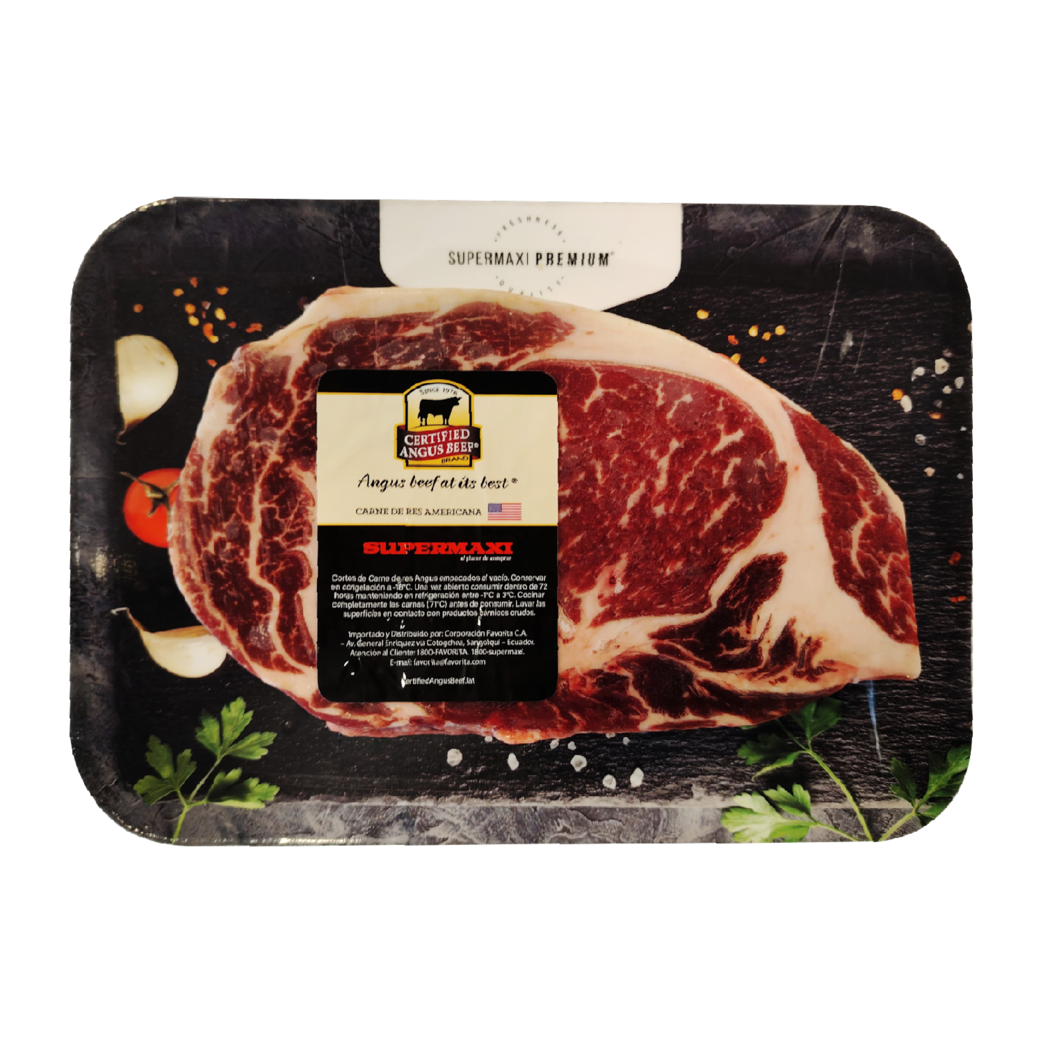 Ribeye Steak Angus De Res CERTIFIED ANGUS BEEF USA Al Peso
