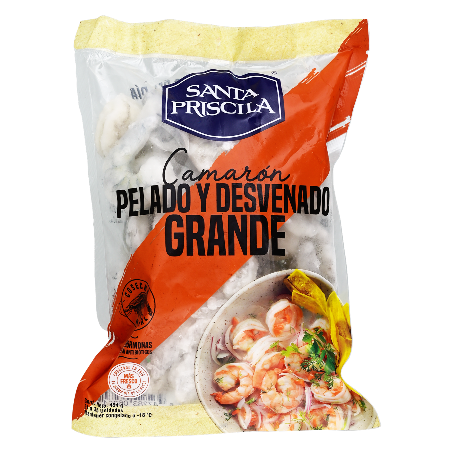 Camarón Grande, Pelado Y Desvenado SANTA PRISCILA 454 G