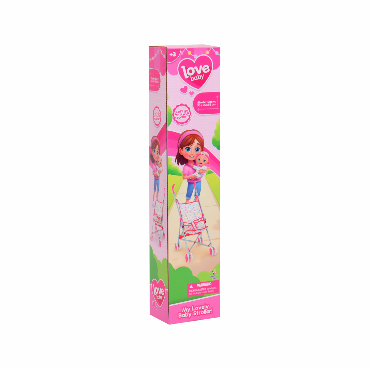 Coche De Paseo Para Muñeca LOVE BABY Plegable