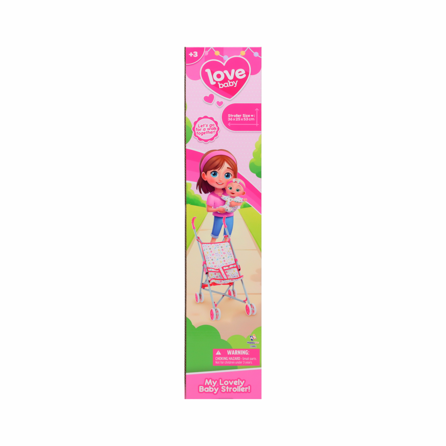 Coche De Paseo Para Muñeca LOVE BABY Plegable
