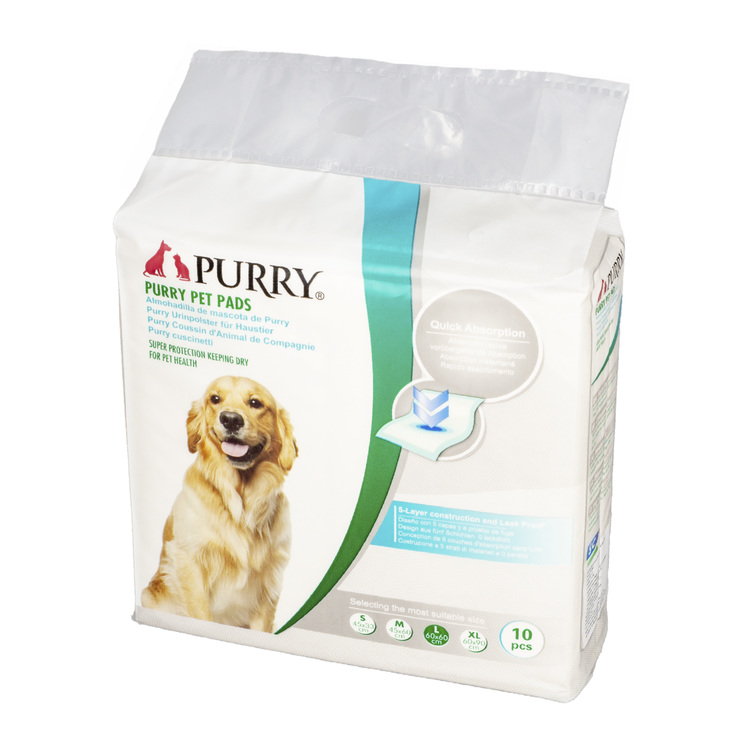 Pads Para Mascotas Para Piso PURRY 60 X 60 Cm