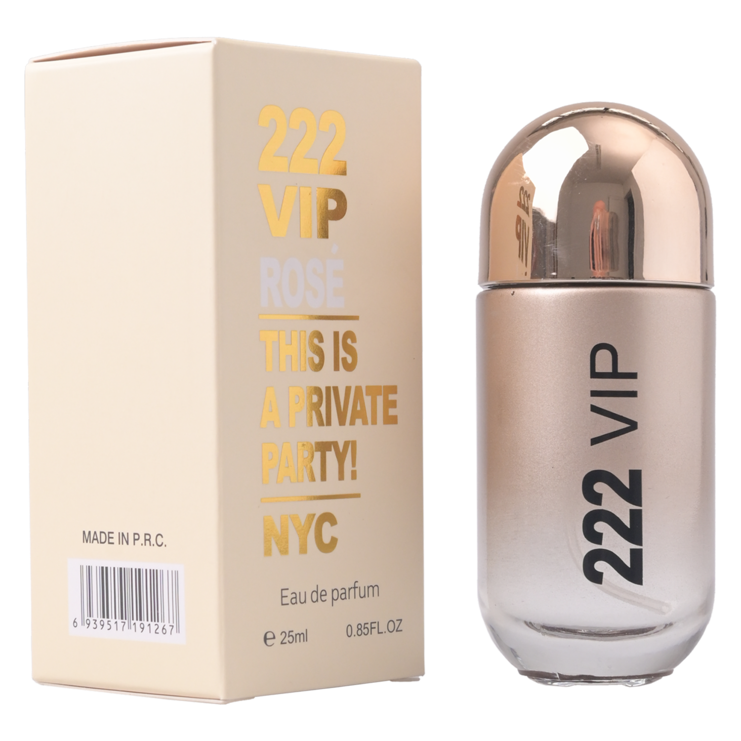 Fragancia Para Dama 222 Vip Rose VEYES EDP