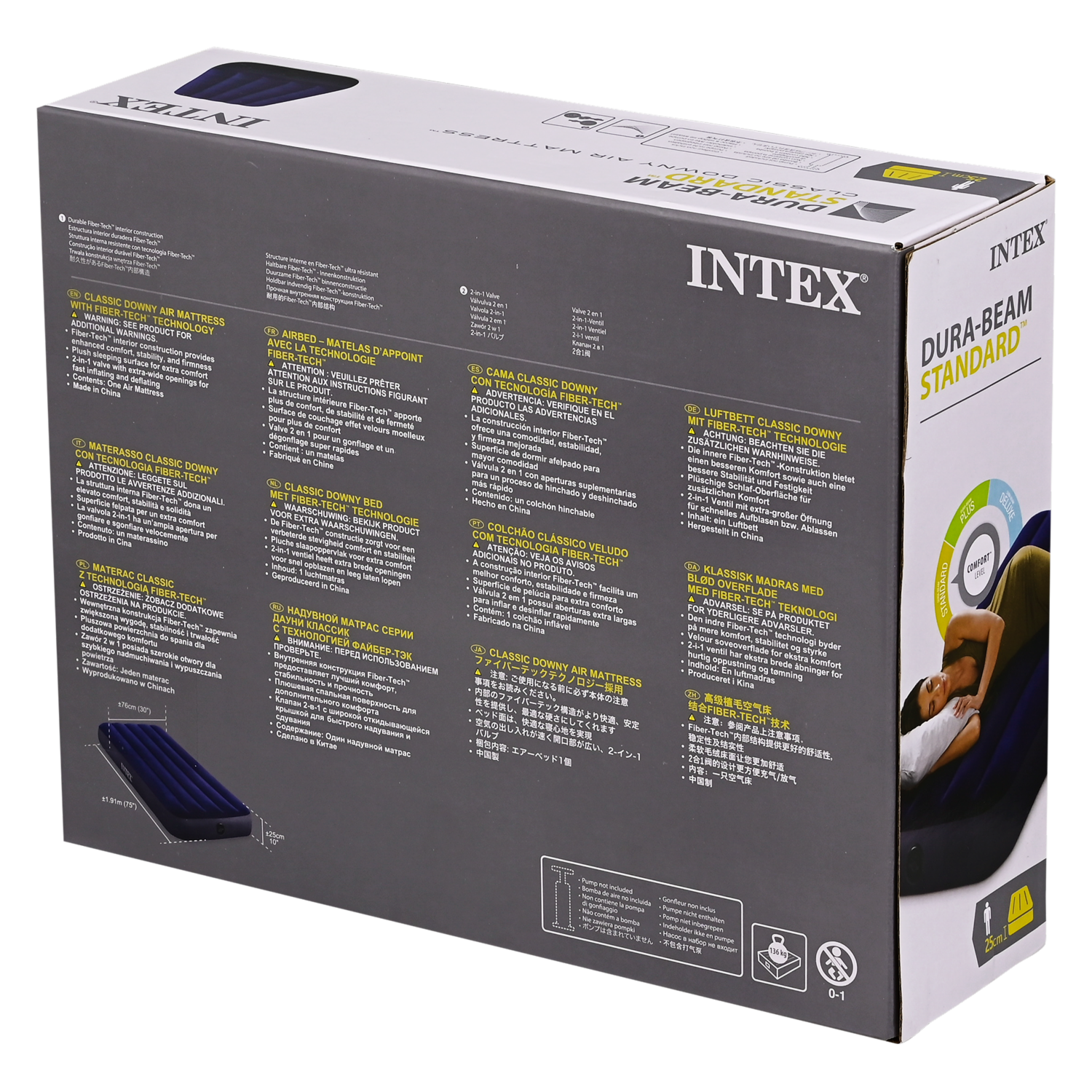 Colchón Inflable Intex Individual INTEX 191 X 76 X 22 Cm