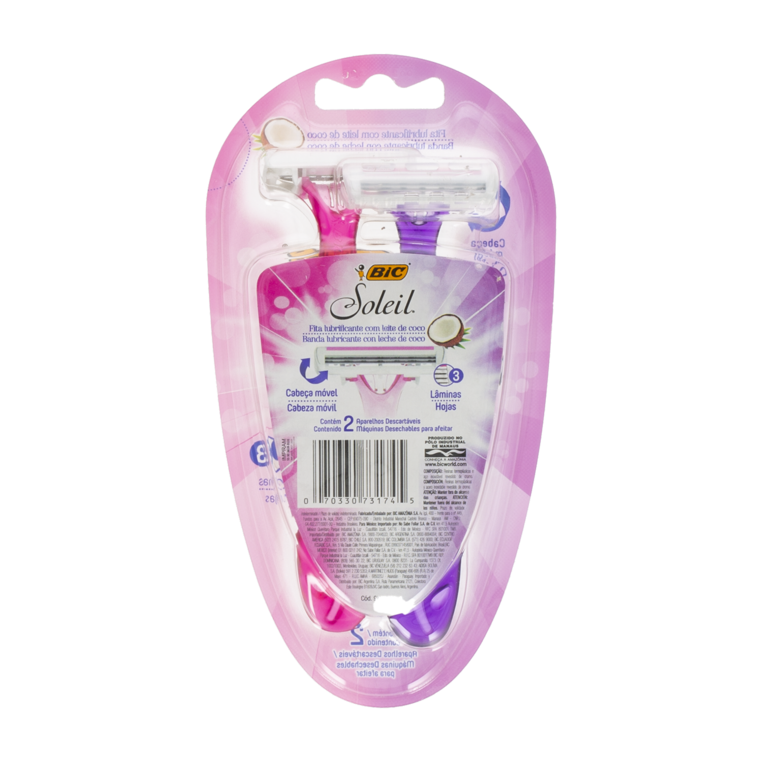 Razuradora Desechable s Soleil BIC 2 Uds