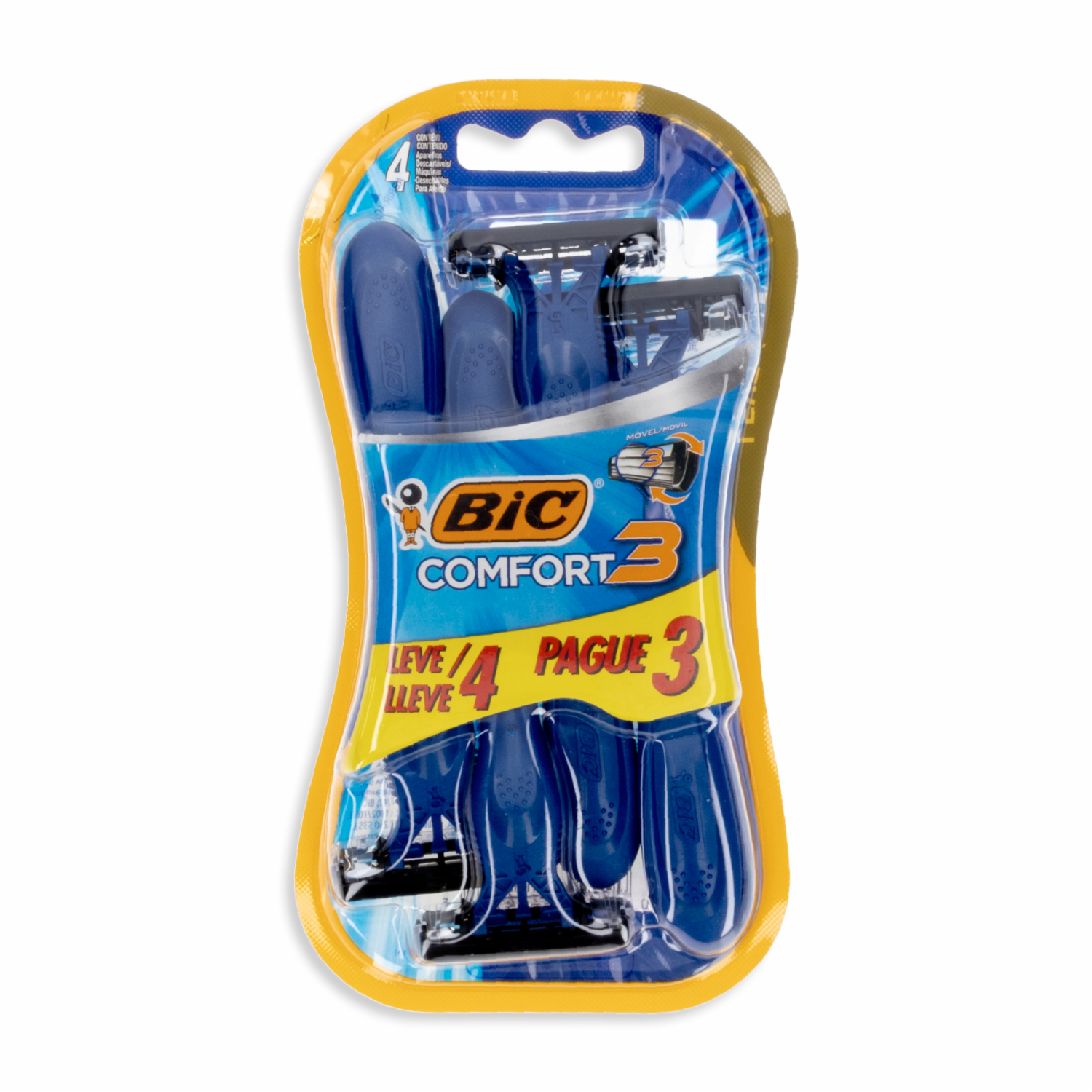 Afeitadora Desechable Comfort 3 Advance BIC X 4 Uds