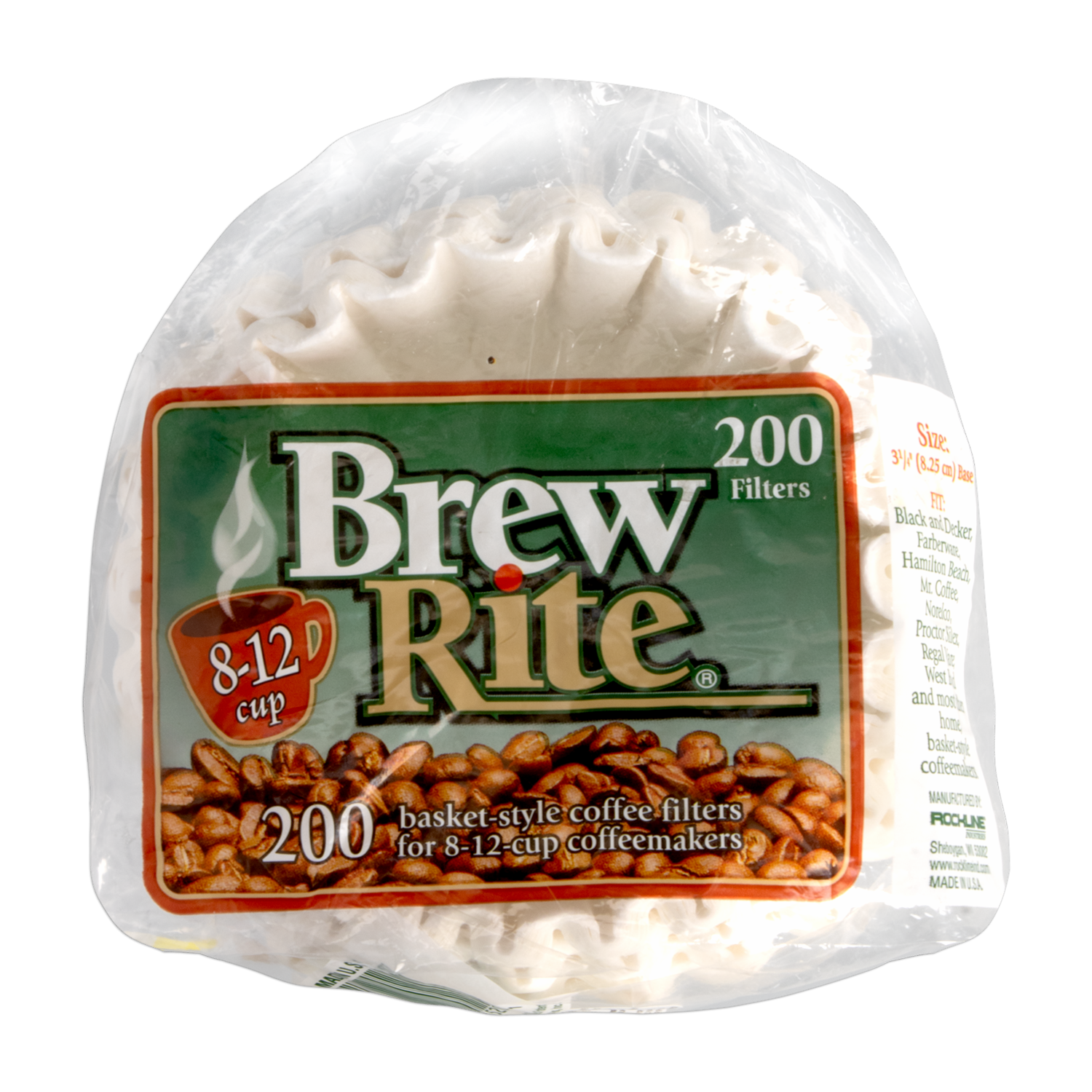 Filtros De Café Brew Rite 8 BREW RITE 200 Uds
