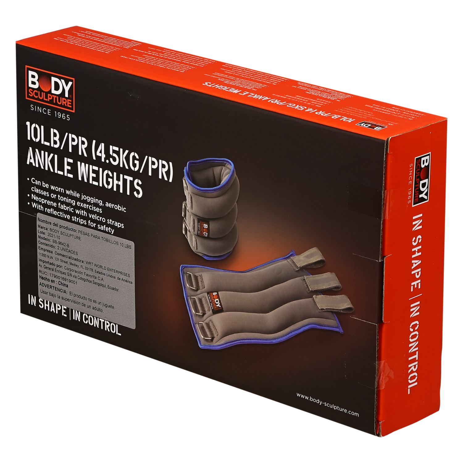 Pesa Para Tobillos Y Muñecas BODY SCULPTURE 2 X 5 Lbs