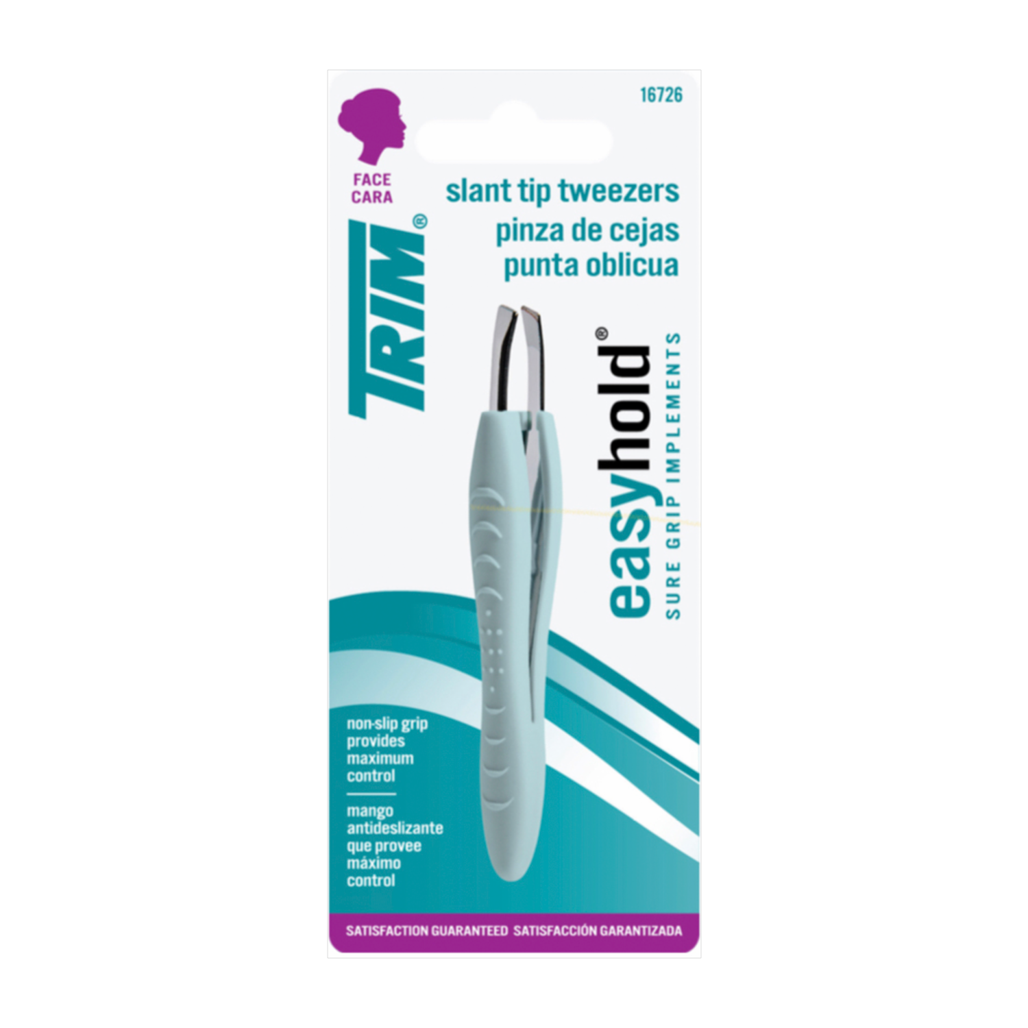 Pinza Depiladora Con Mango Antideslizante TRIM Unidad