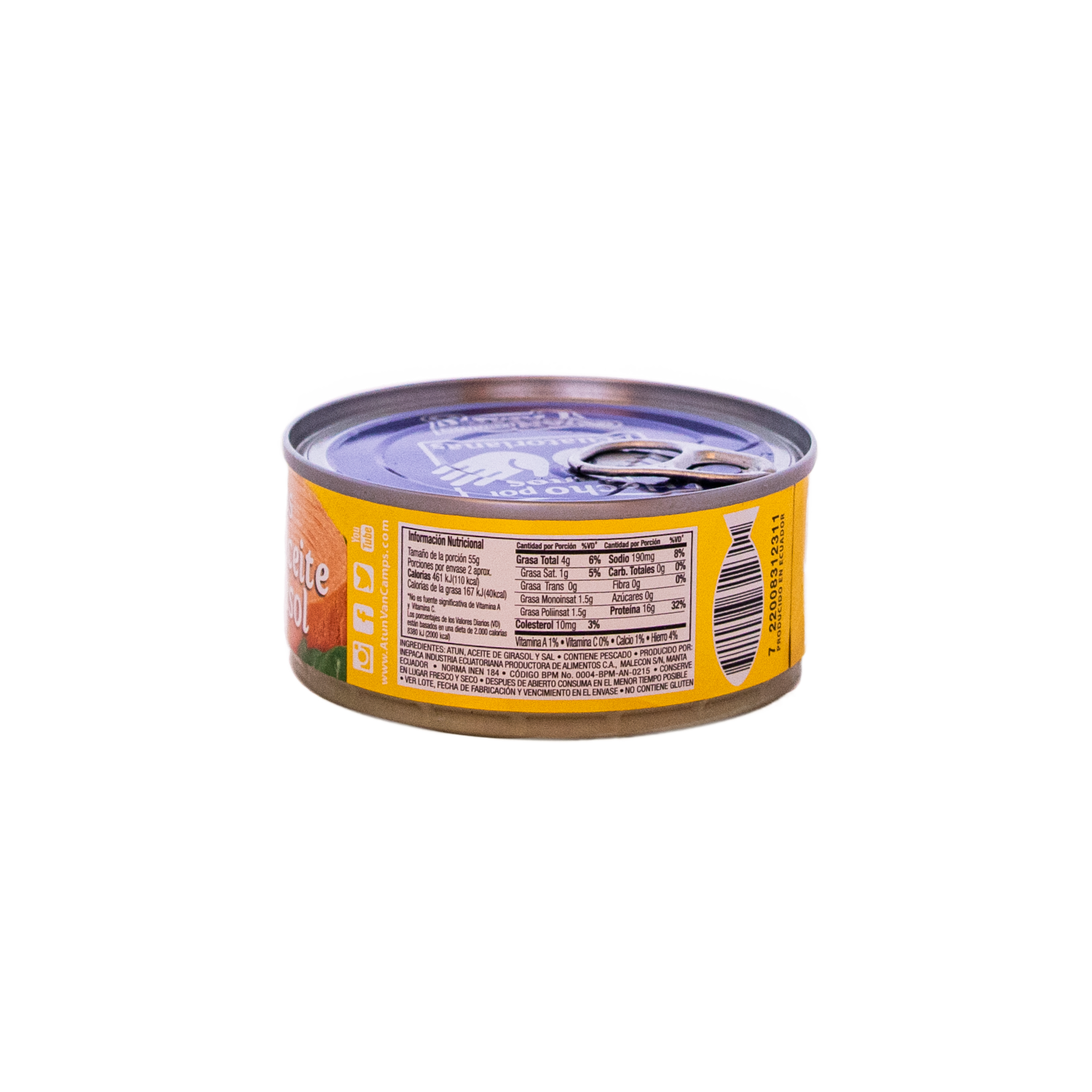 Atún Lomitos En Aceite De Girasol Etiqueta Dorada VAN CAMP´S 160 G
