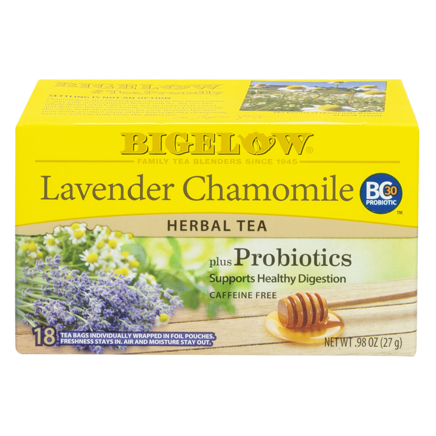 Té Classic Manzanilla Lavanda Y Probióticos BIGELOW 27 g