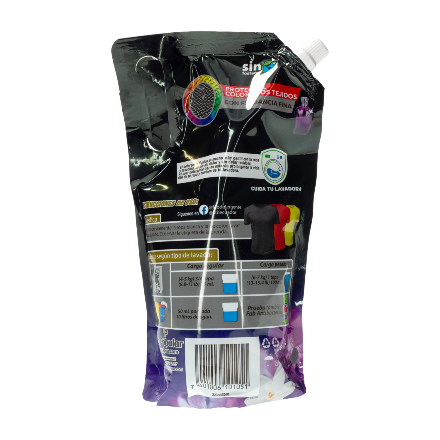 Detergente Líquido Colores Oscuros FAB 1000 Ml