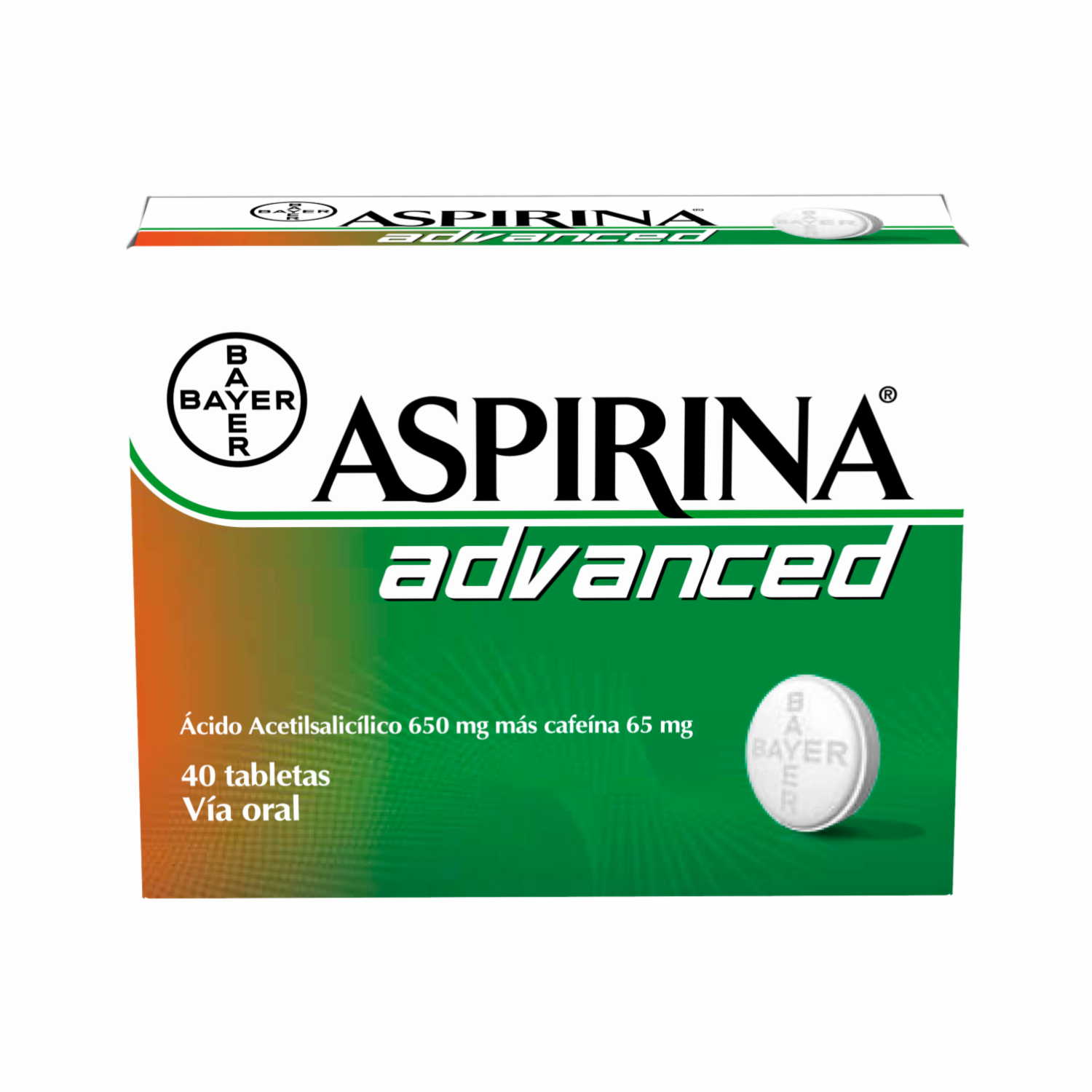 Alivio Del Dolor Advanced ASPIRINA X 40 Uds