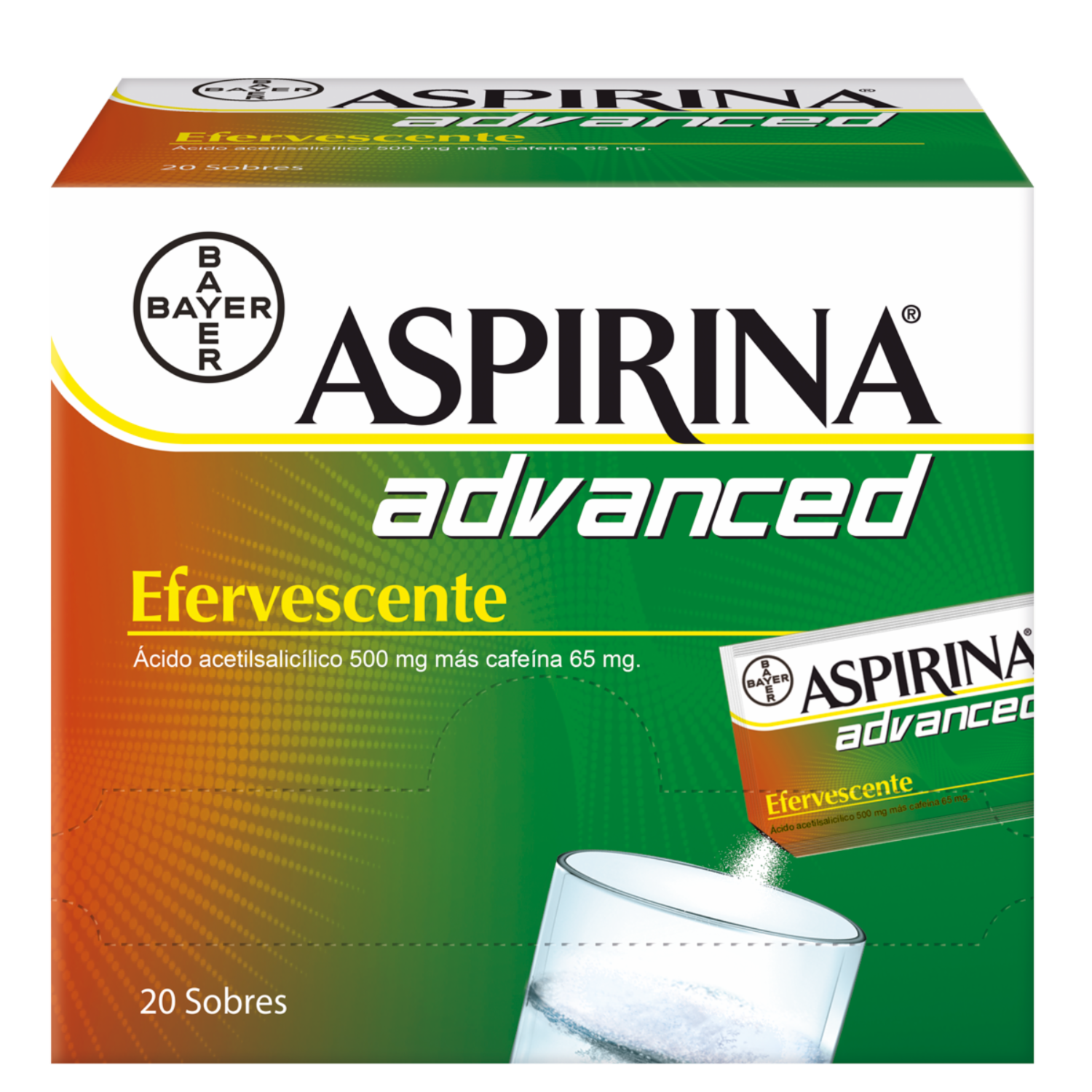 Alivio Del Dolor Advanced Efervescente ASPIRINA X 20 Uds