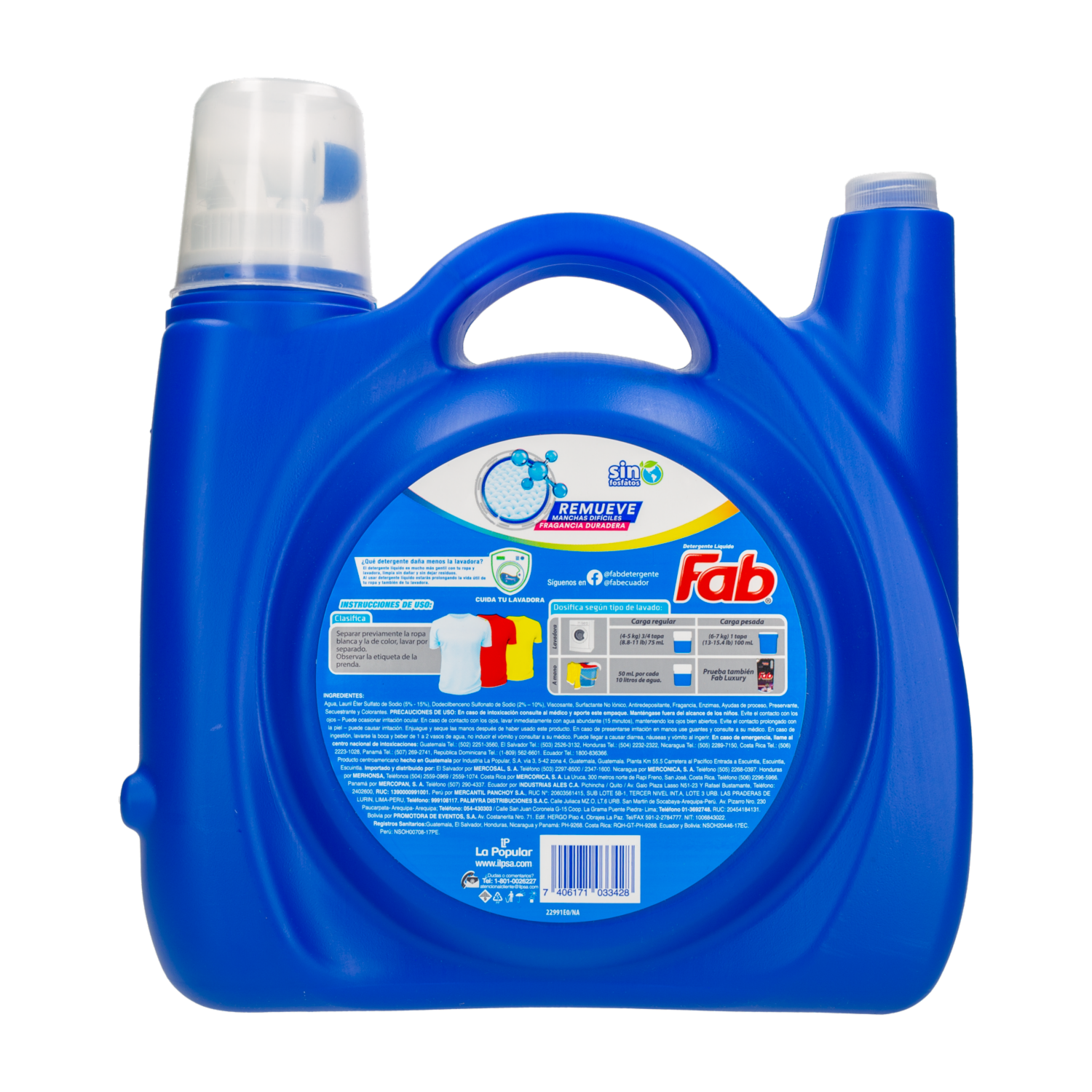 Detergente Liquido Poder FAB 5000 Ml