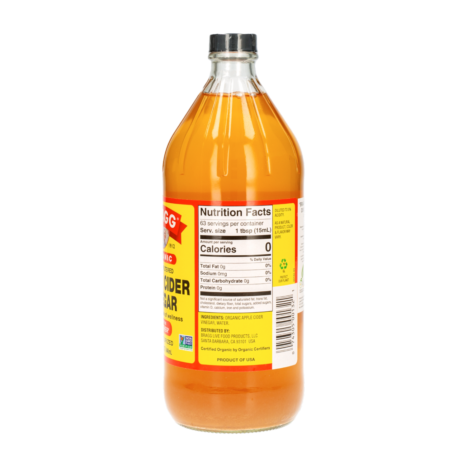 Vinagre Cidra De Manzana BRAGG 946 Ml