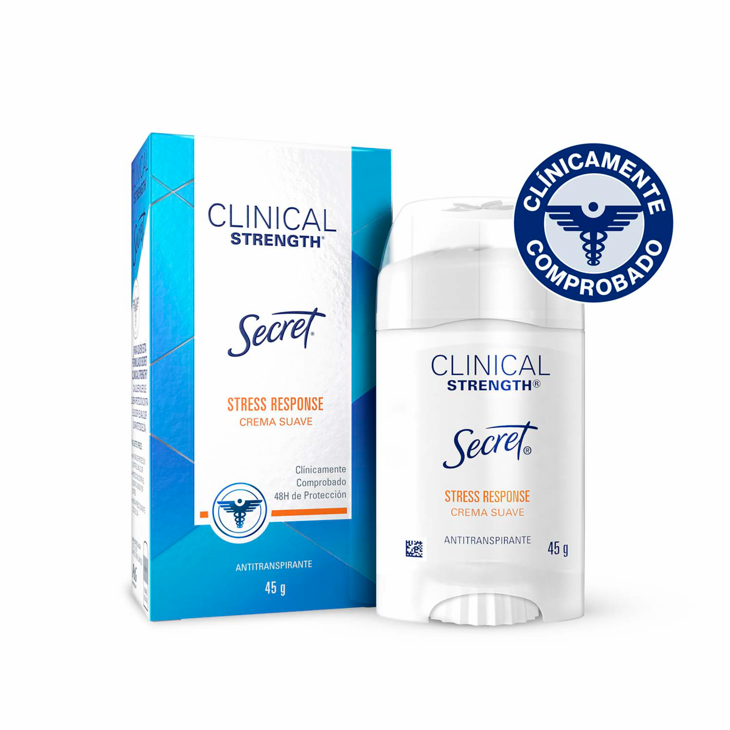 Desodorante En Crema Clinical Strength Stress Response SECRET 45 G