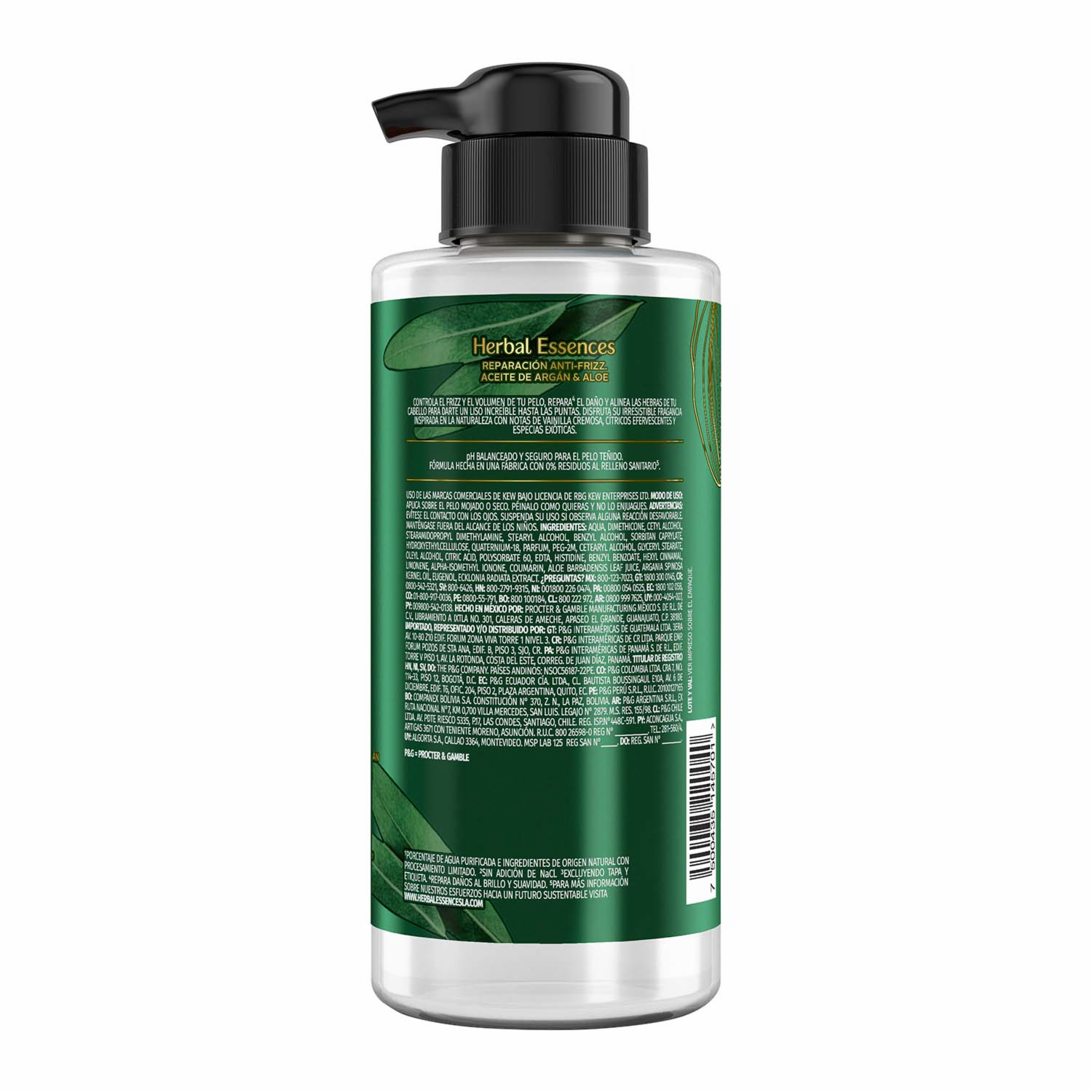 Crema Para Peinar Biorenew Aceite de Argán de Marruecos y Aloe HERBAL ESSENCES 300 Ml