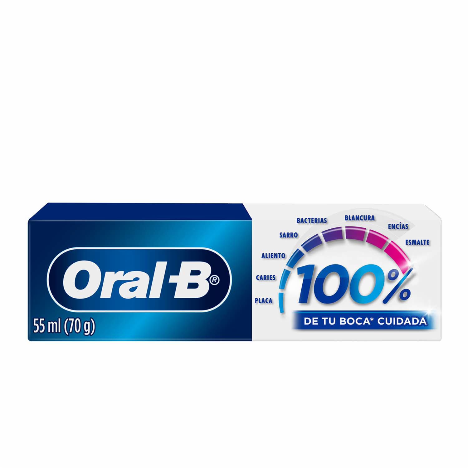 Pasta Dental 100% De Tu Boca Cuidada ORAL-B 55 Ml
