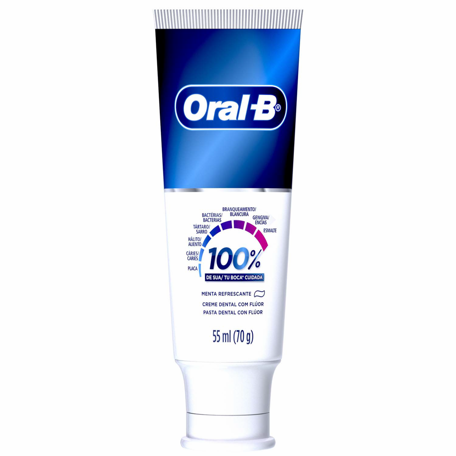 Pasta Dental 100% De Tu Boca Cuidada ORAL-B 55 Ml
