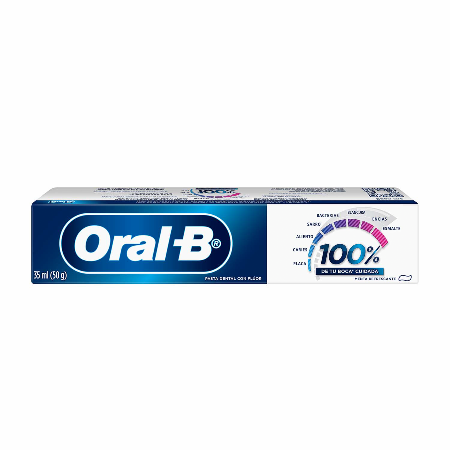 Pasta Dental 100% De Tu Boca Cuidada ORAL-B 35 Ml
