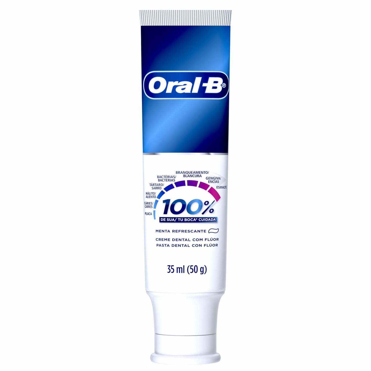Pasta Dental 100% De Tu Boca Cuidada ORAL-B 35 Ml