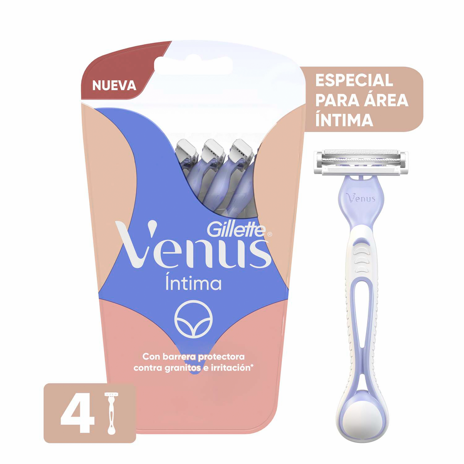 Rasuradora Dama Intima VENUS X4 Uds