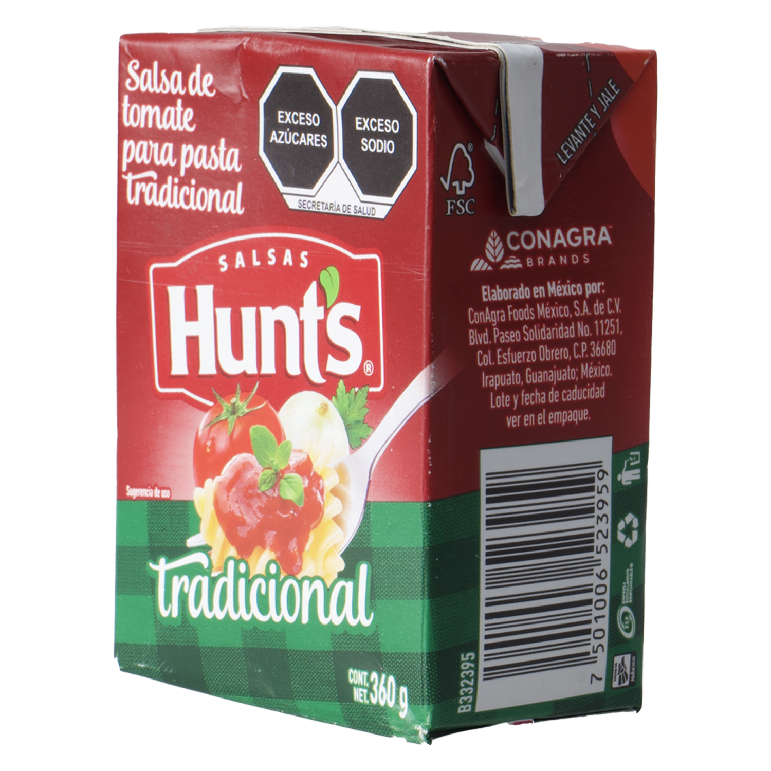 Salsa De Tomate Tradicional Pasta HUNT’S 360 g