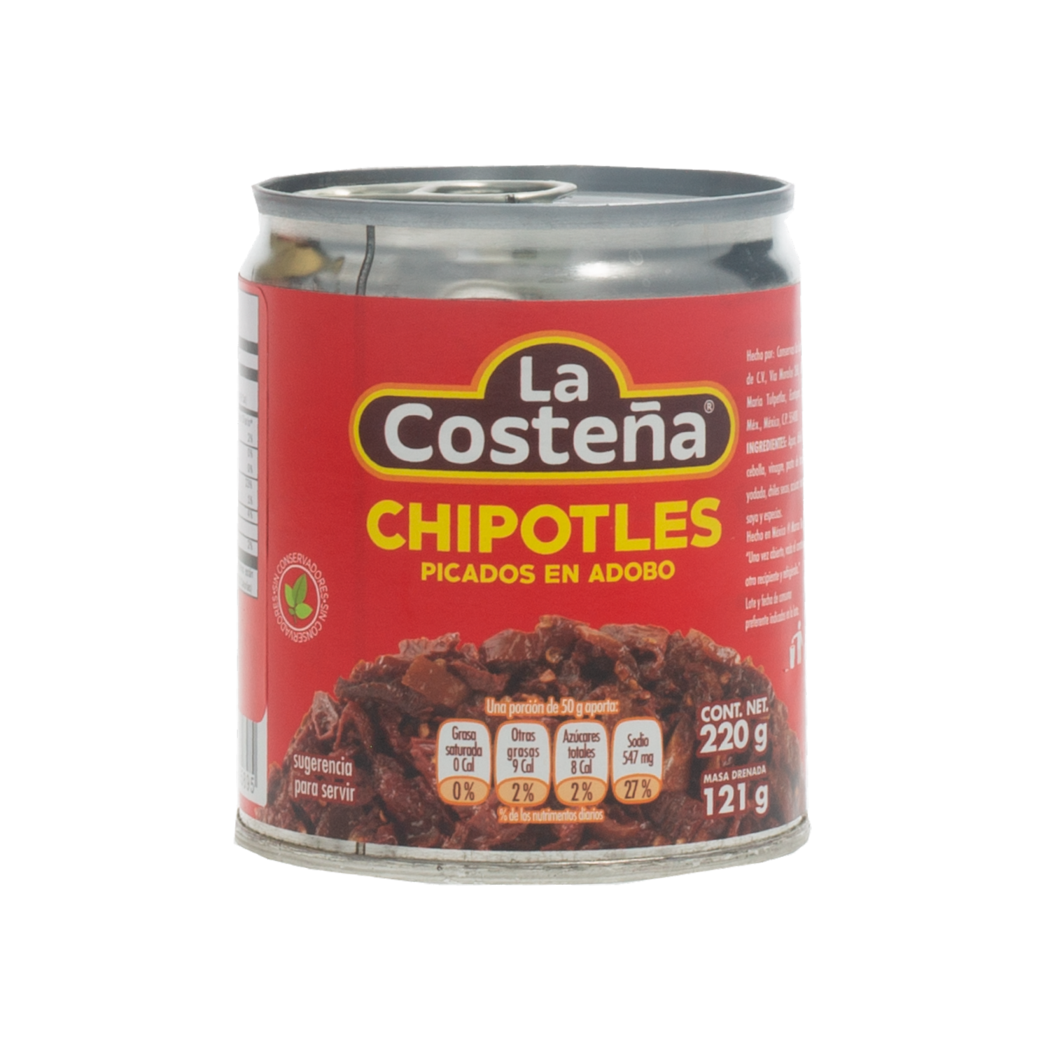 Chipotle Picados En Adobo LA COSTEÑA 220  G